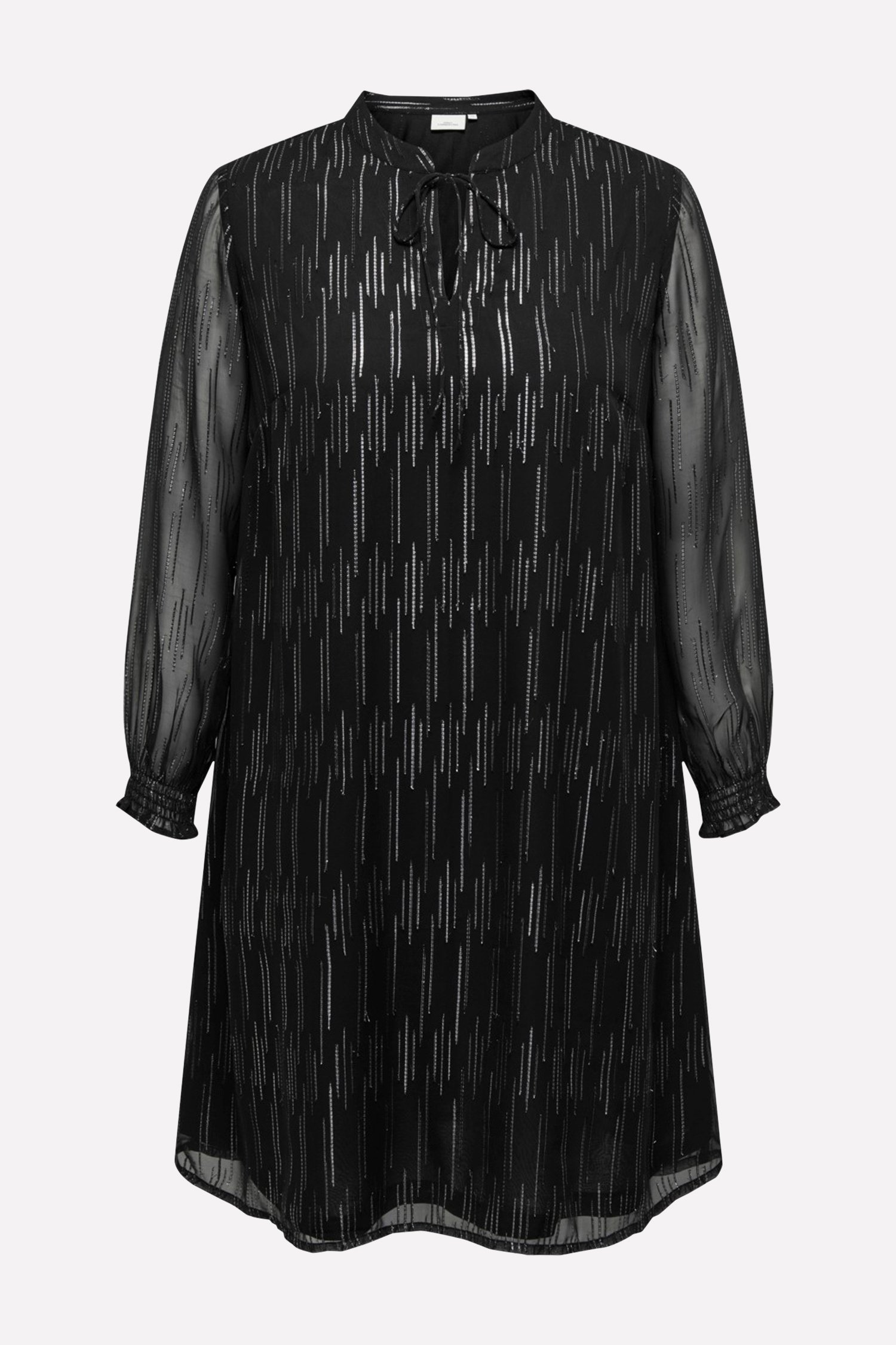 Robe noire avec motif argenté	 de Only Carmakoma pour Femmes