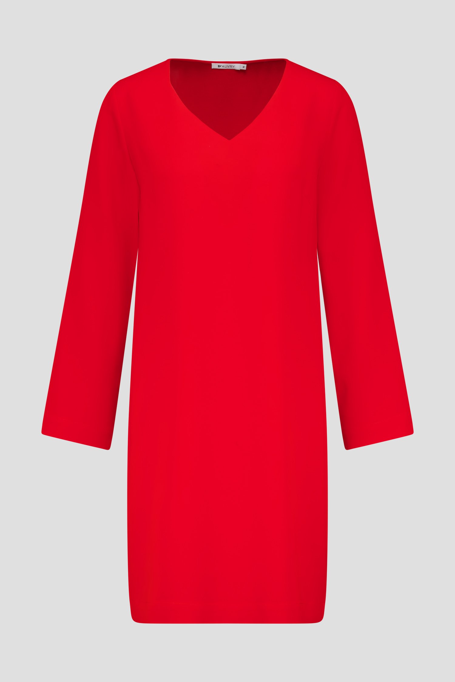 Robe rouge à manches longues de D'Auvry pour Femmes