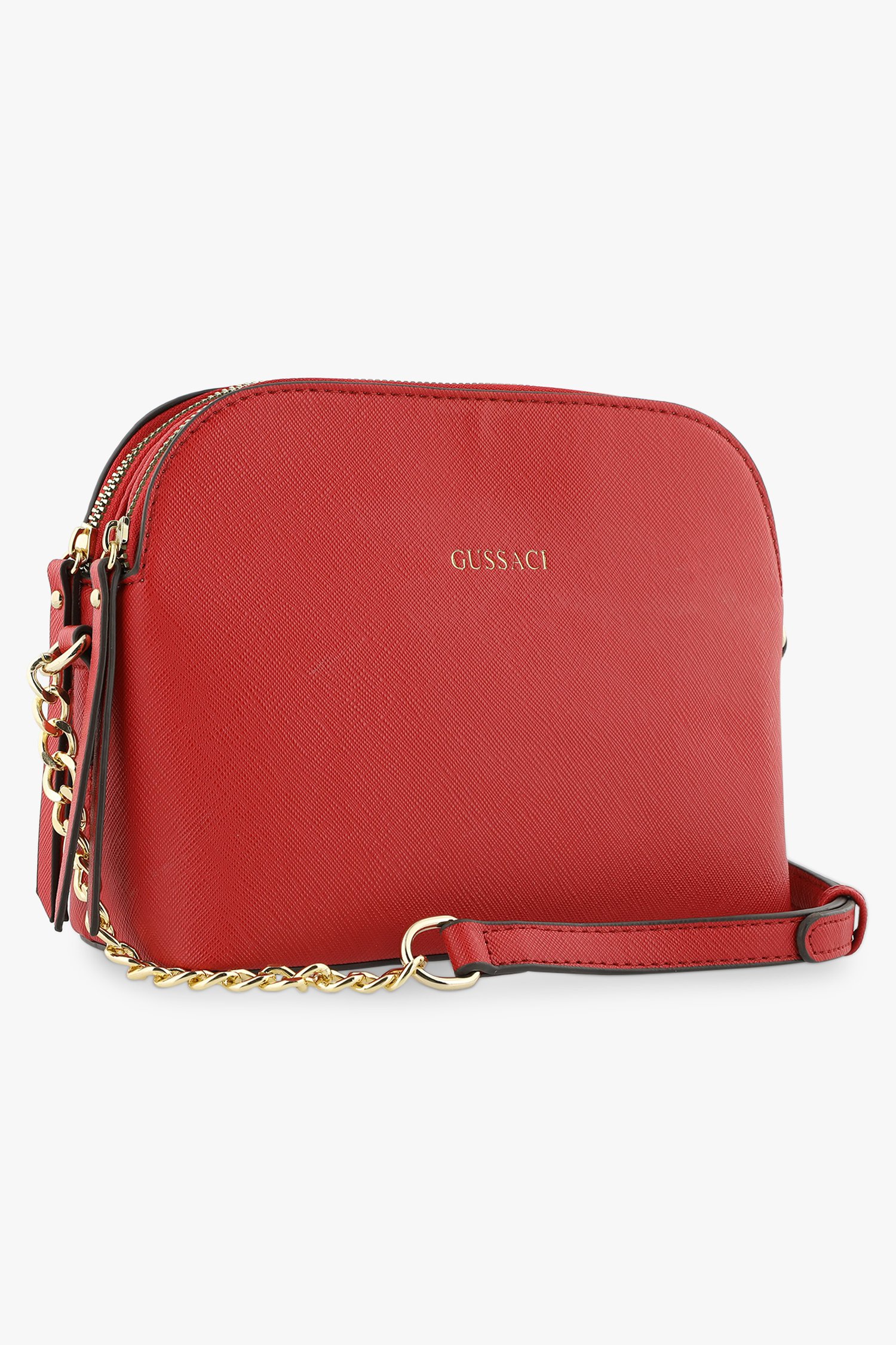 Rode handtas met 3 vakken van Modeno voor Dames