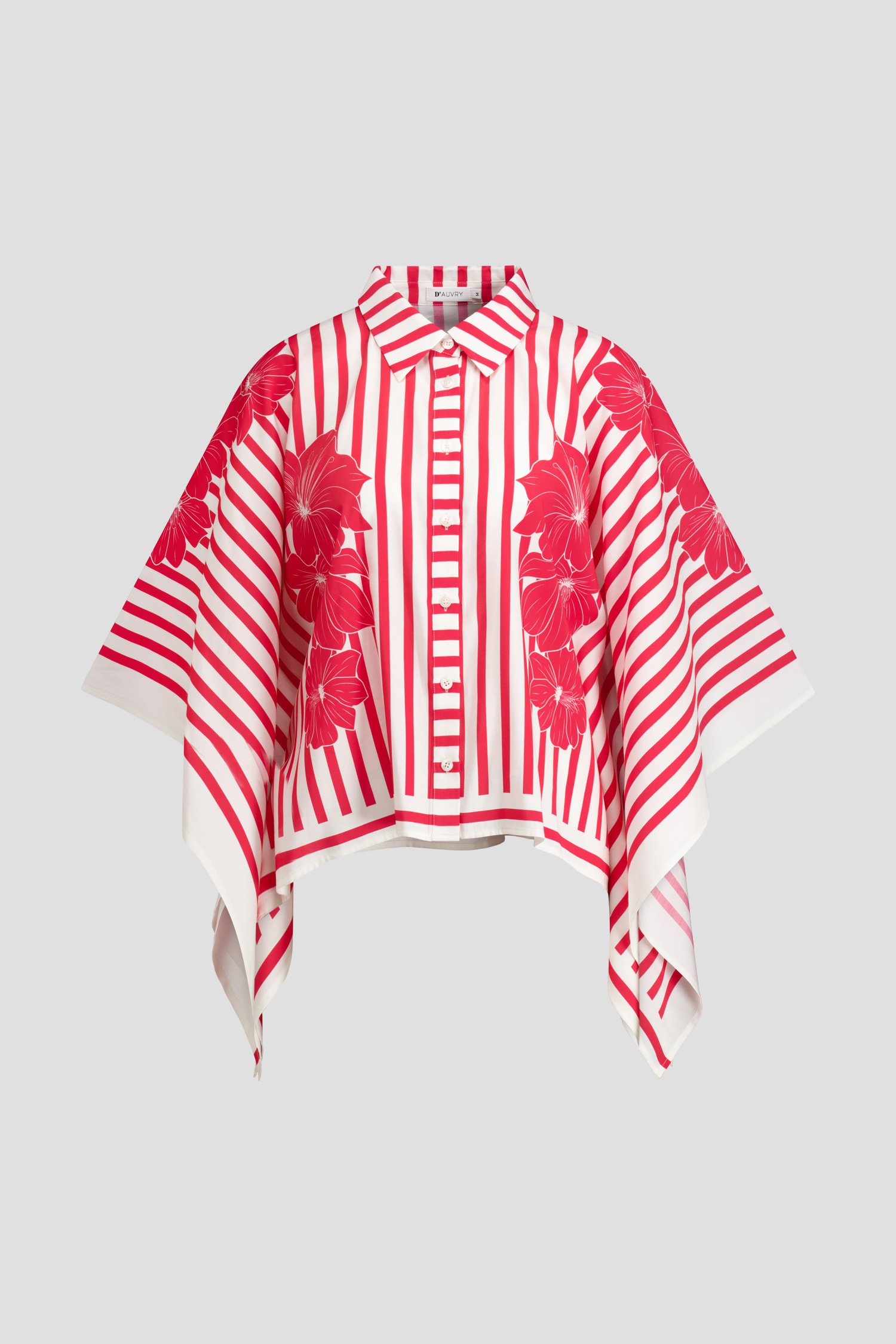 Productfoto 1 van Rood-witte blouse door D'Auvry voor Dames