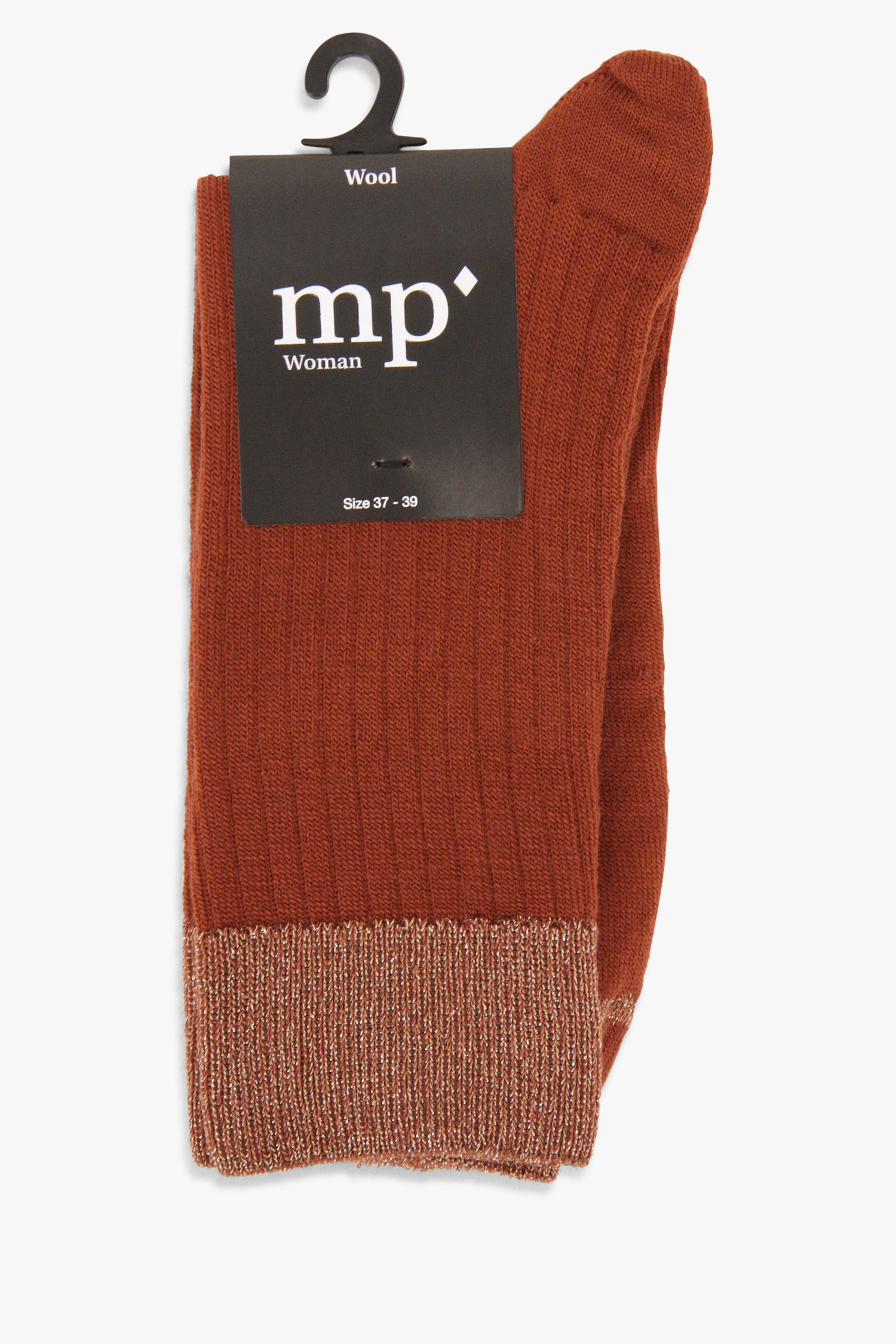 Roodbruine sokken met glitterend detail van MP Denmark voor Dames