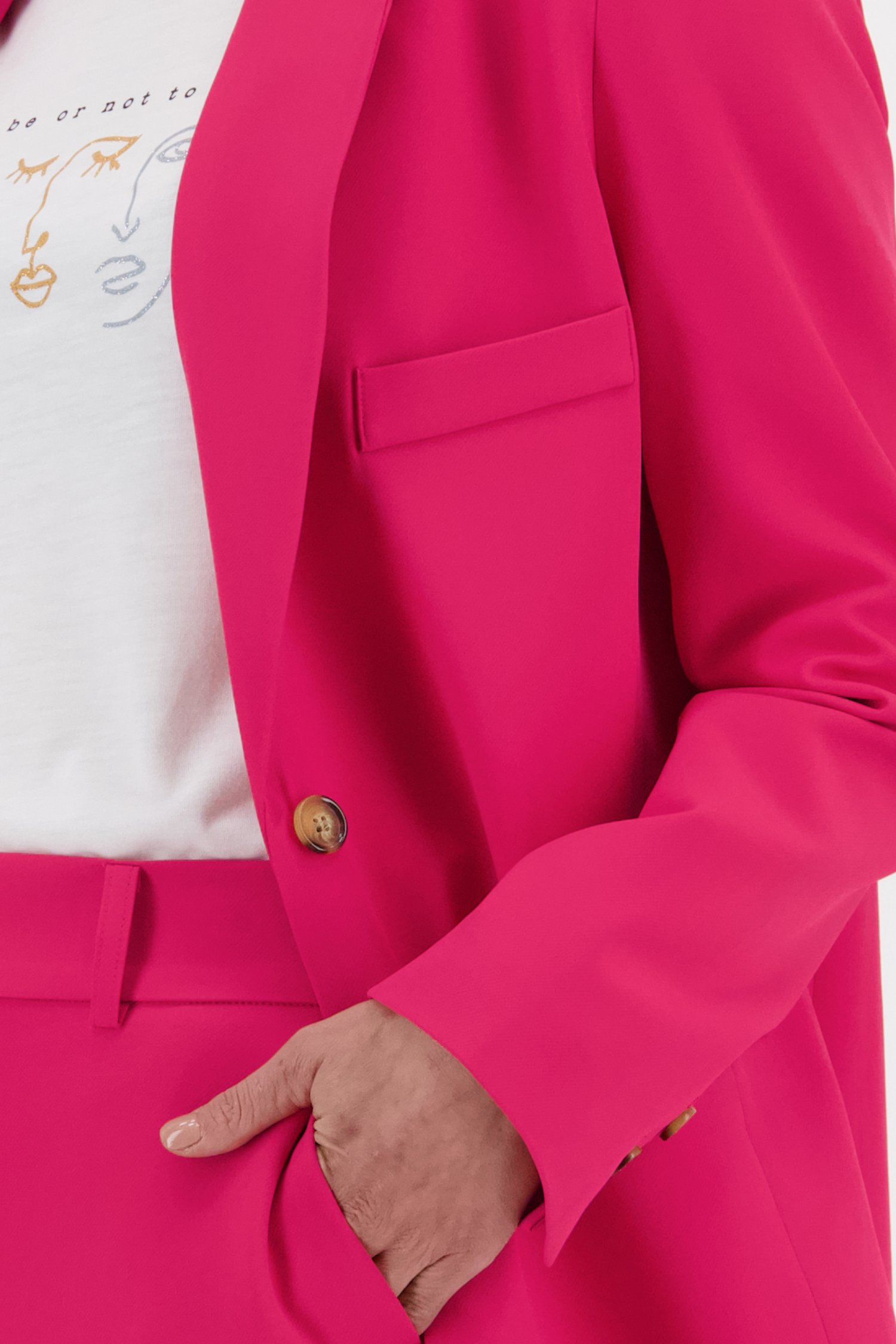 Roze blazer van Geisha 9852974 | e5