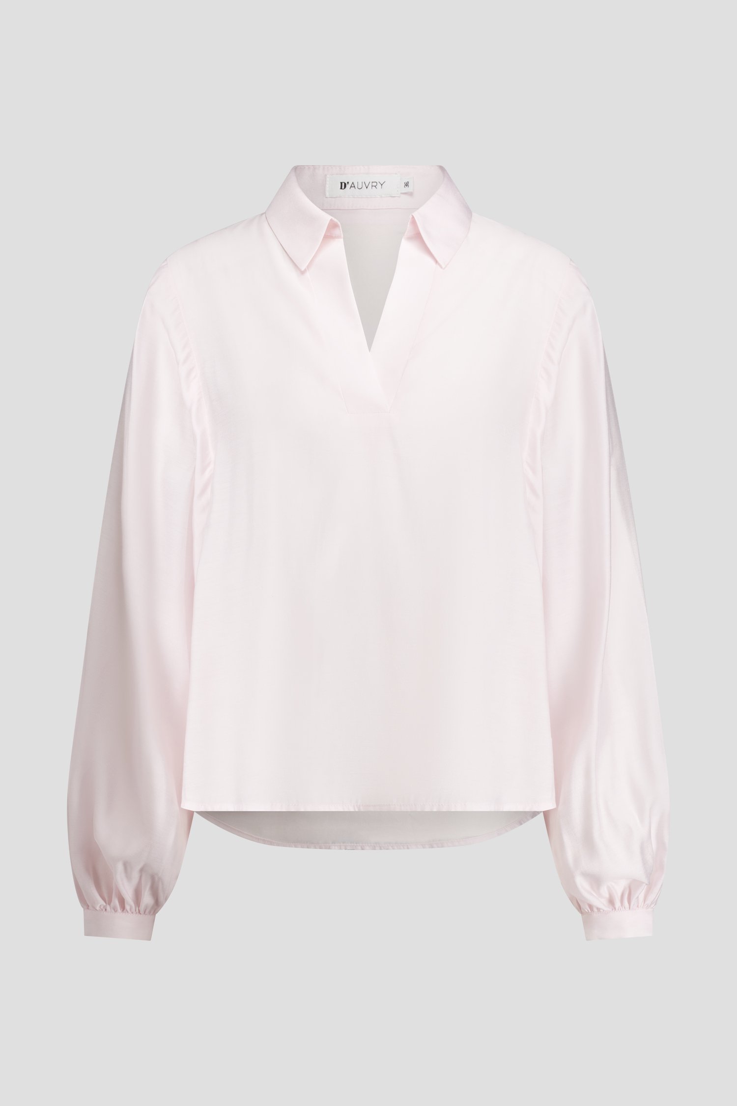 Productfoto 1 van Roze blouse met V-hals door D'Auvry voor Dames