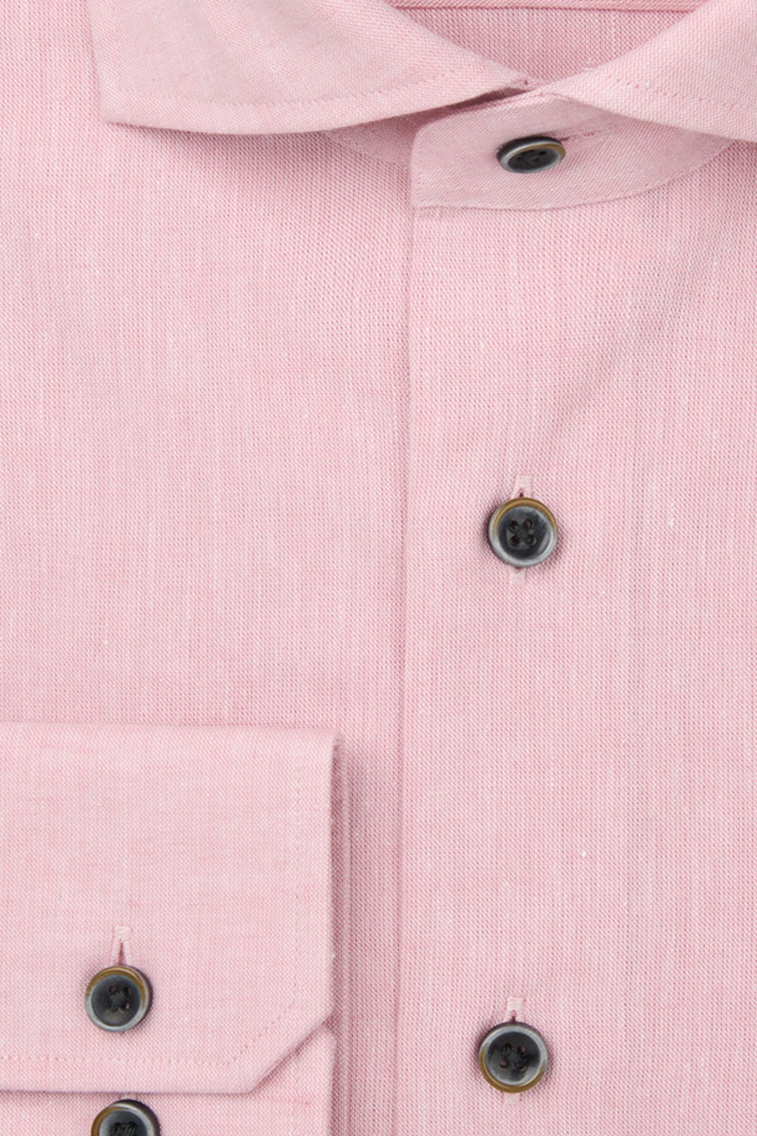 Detail van Roze hemd - Slim fit door Michaelis voor Heren