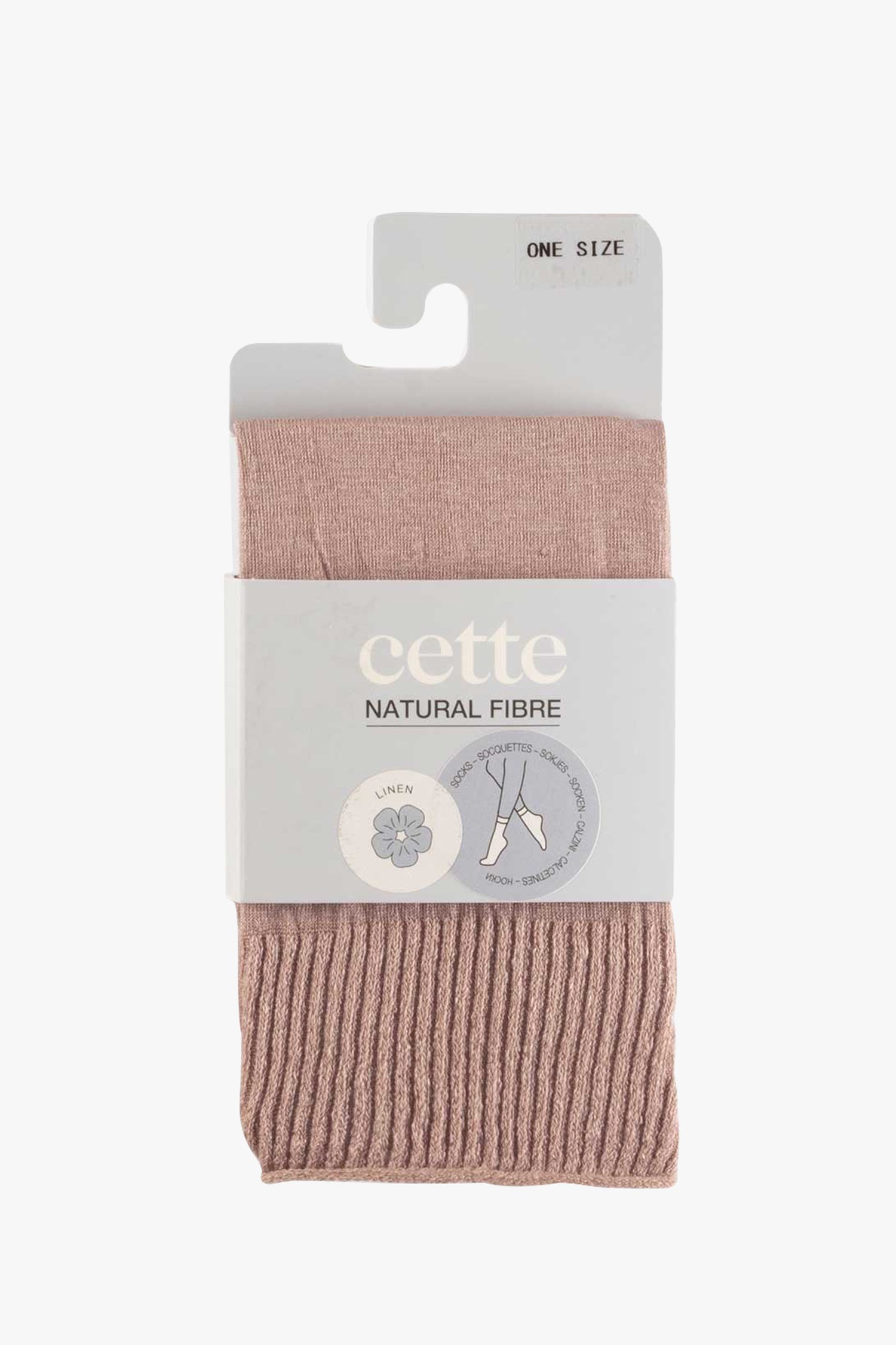 Roze linnen sokken van Cette voor Dames
