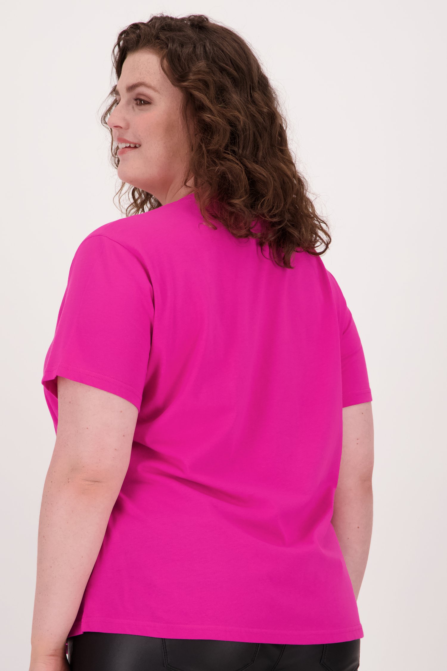 Roze T-shirt met opdruk van Fransa voor Dames