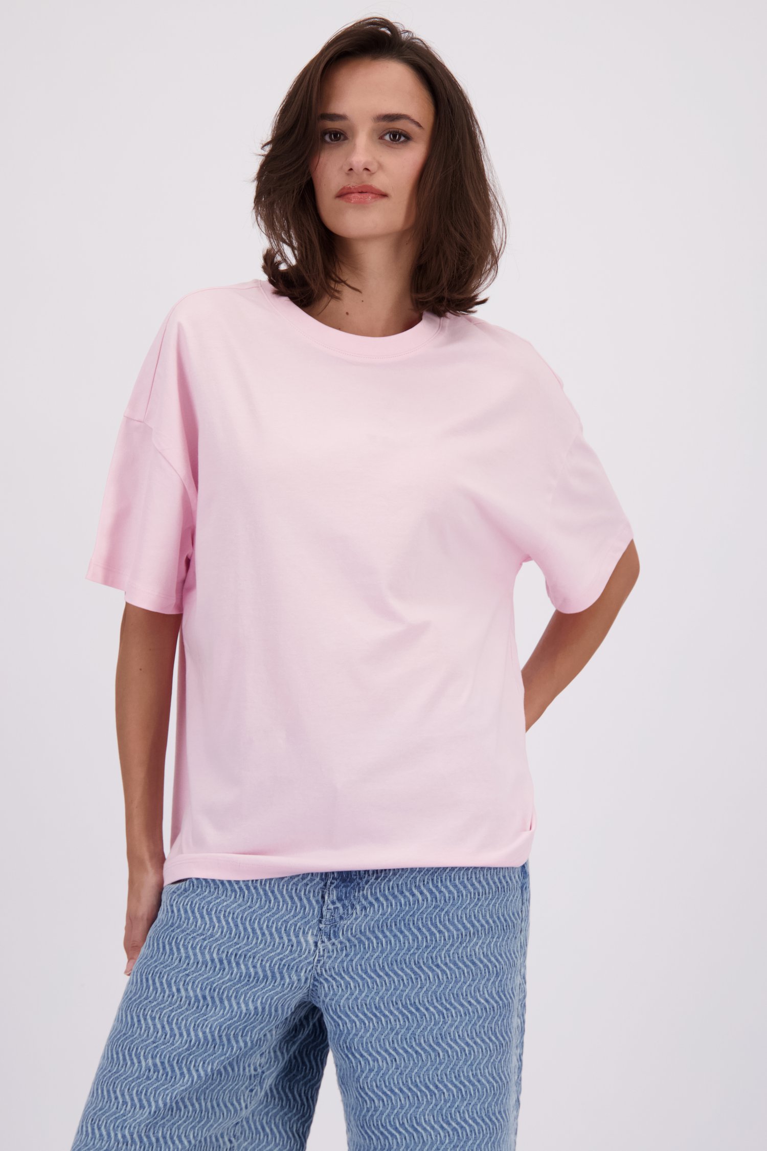 Achterkant van Roze T-shirt met print op de rug door JDY voor Dames