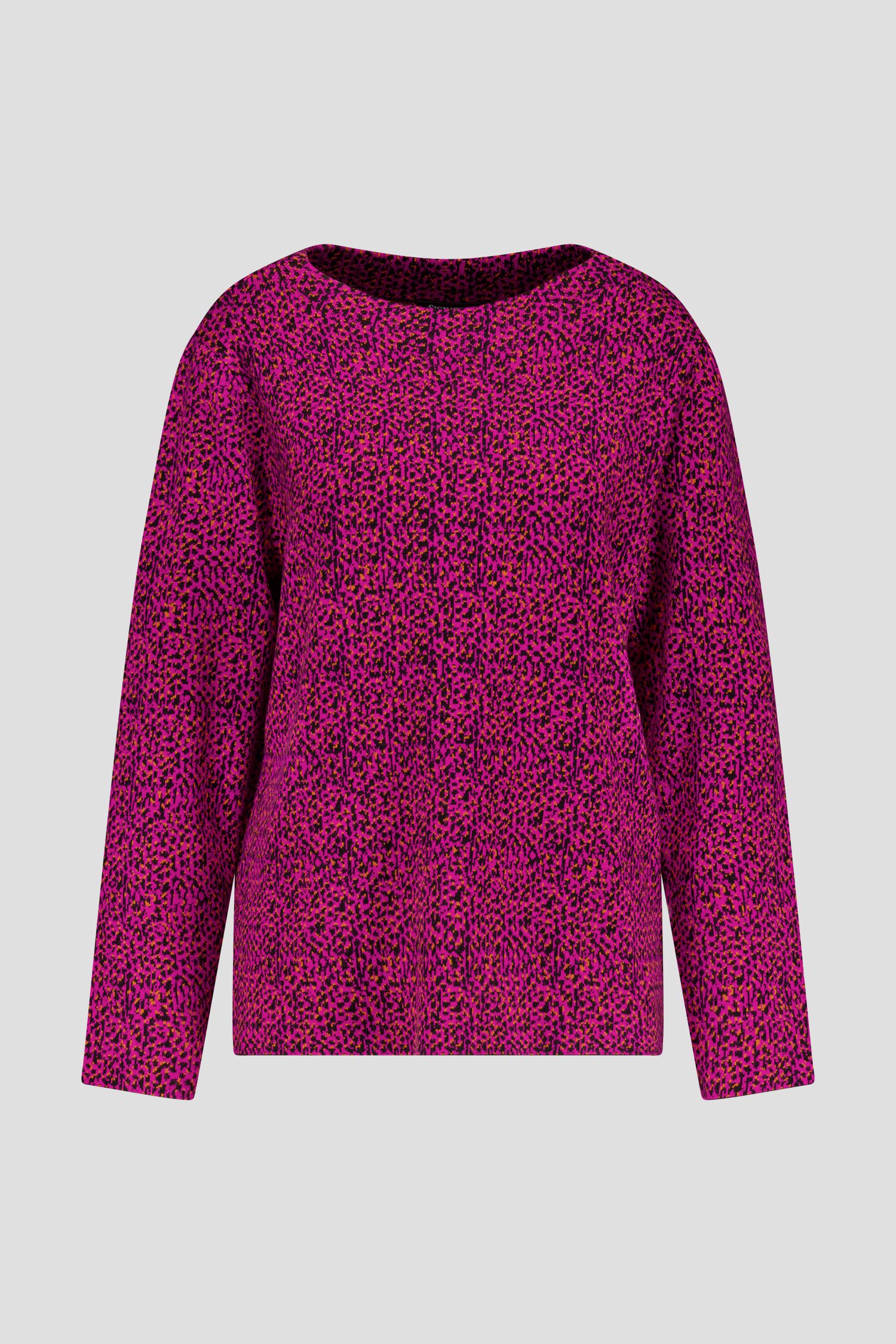 Roze truitje met oranje-zwarte patroon van Signature voor Dames