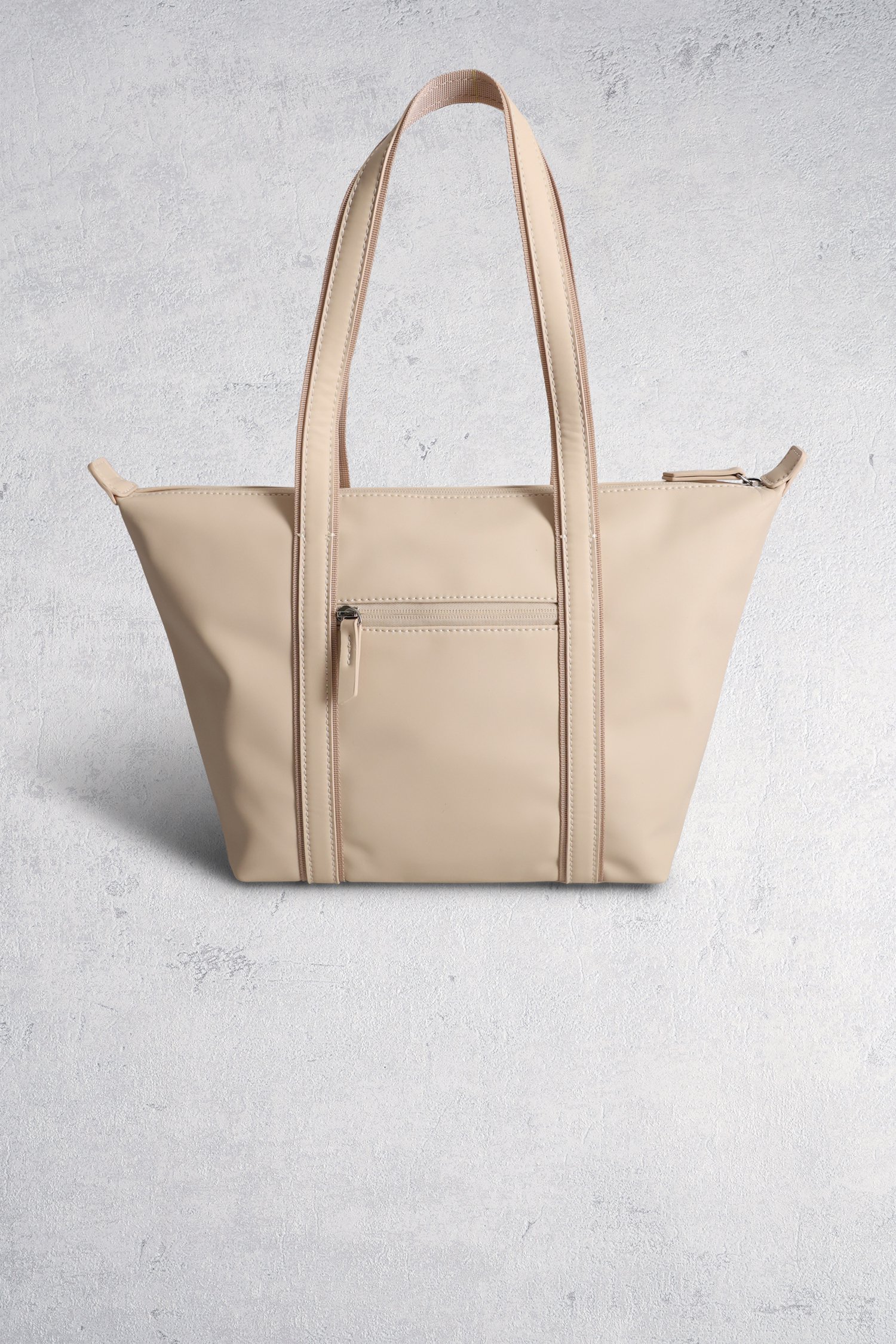 Le dos de Sac à bandoulière beige clair de Hexagona pour Femmes