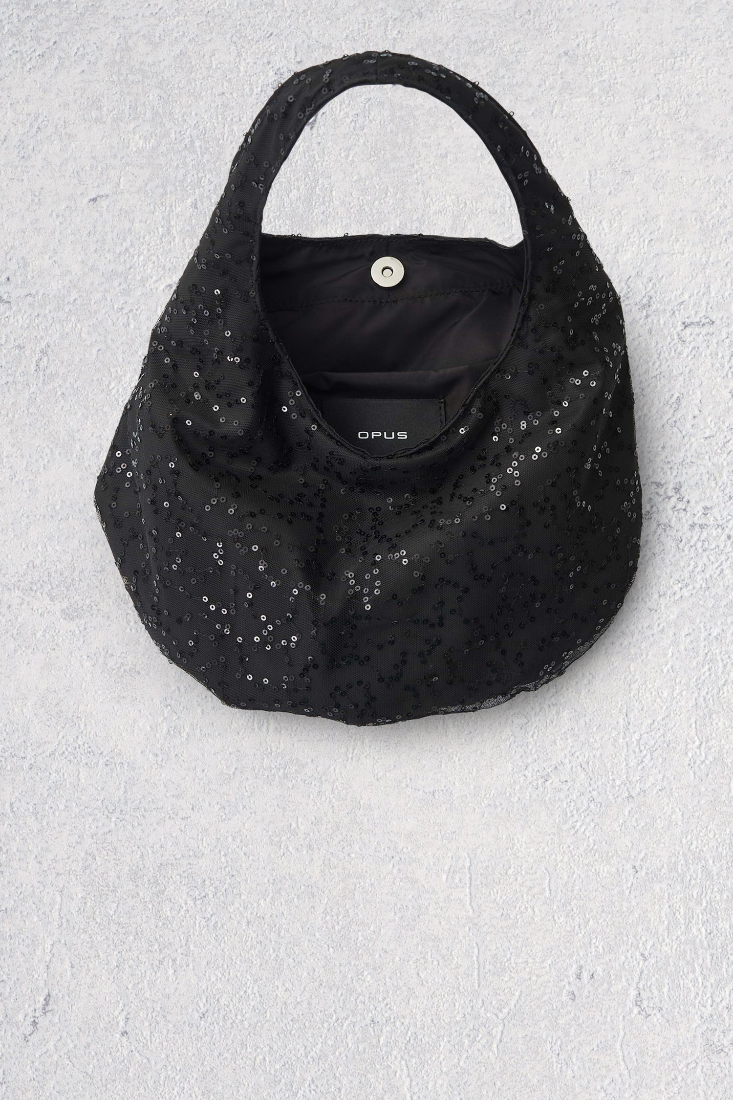 Photo produit 2 de Sac à bandoulière noir à paillettes de Opus pour Femmes