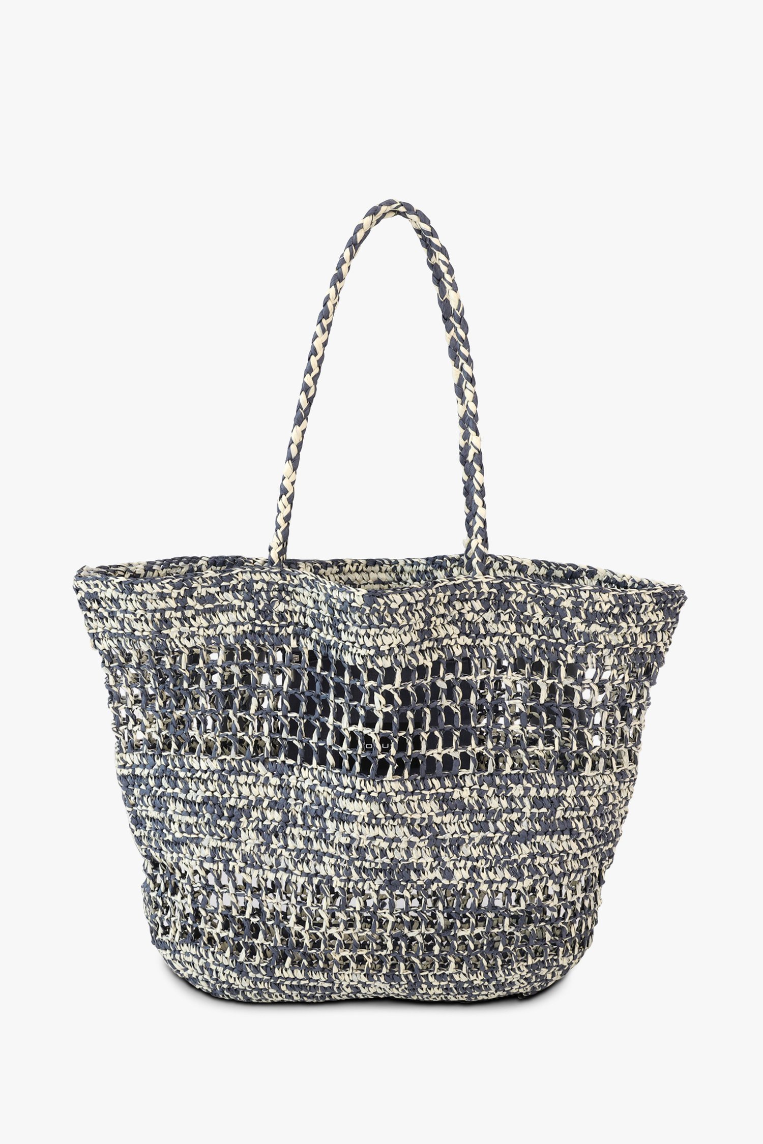 Sac à bandoulière tressé beige-bleu de Opus pour Femmes