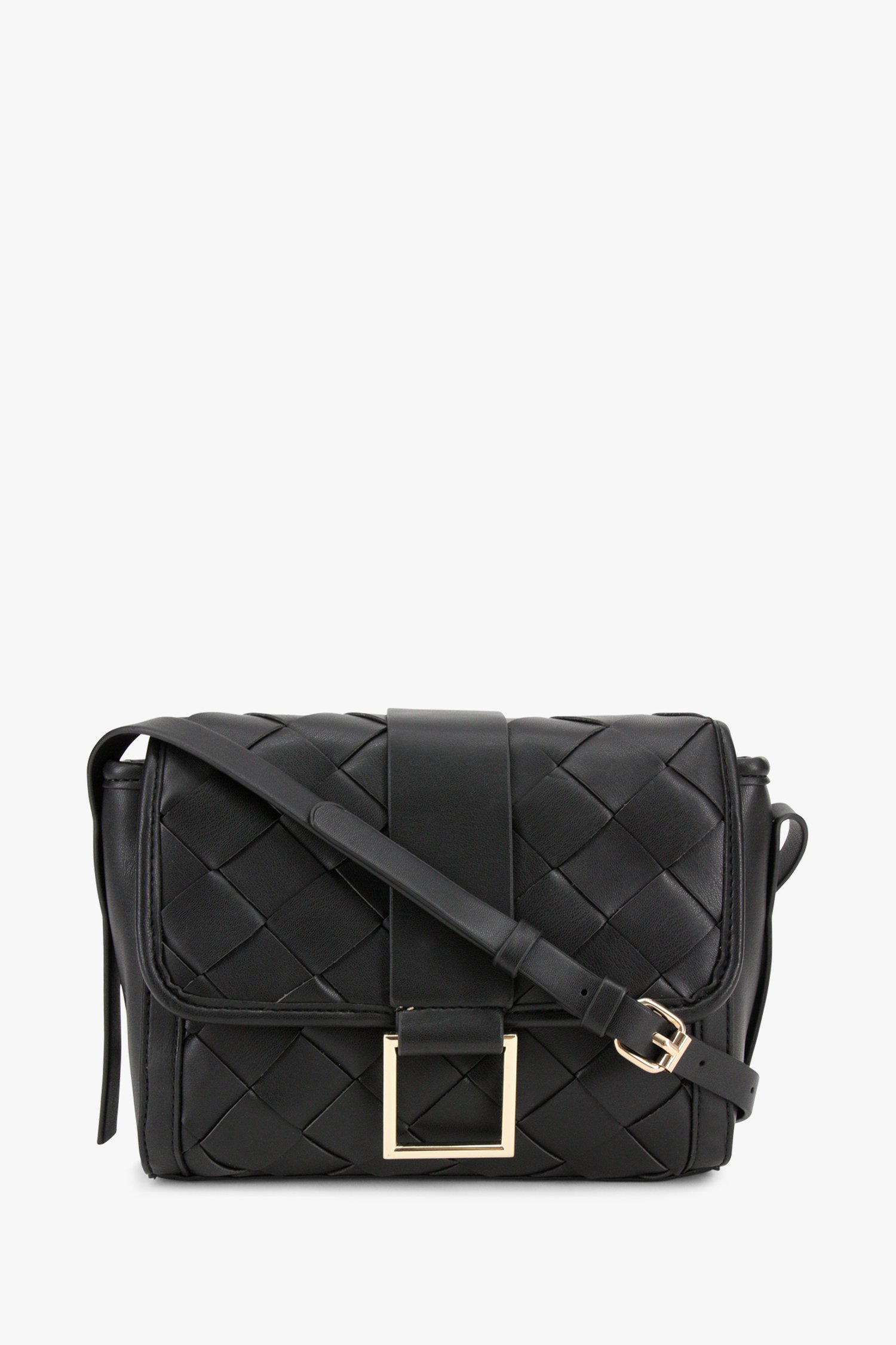 Sac à bandoulière tressé noir de Modeno pour Femmes