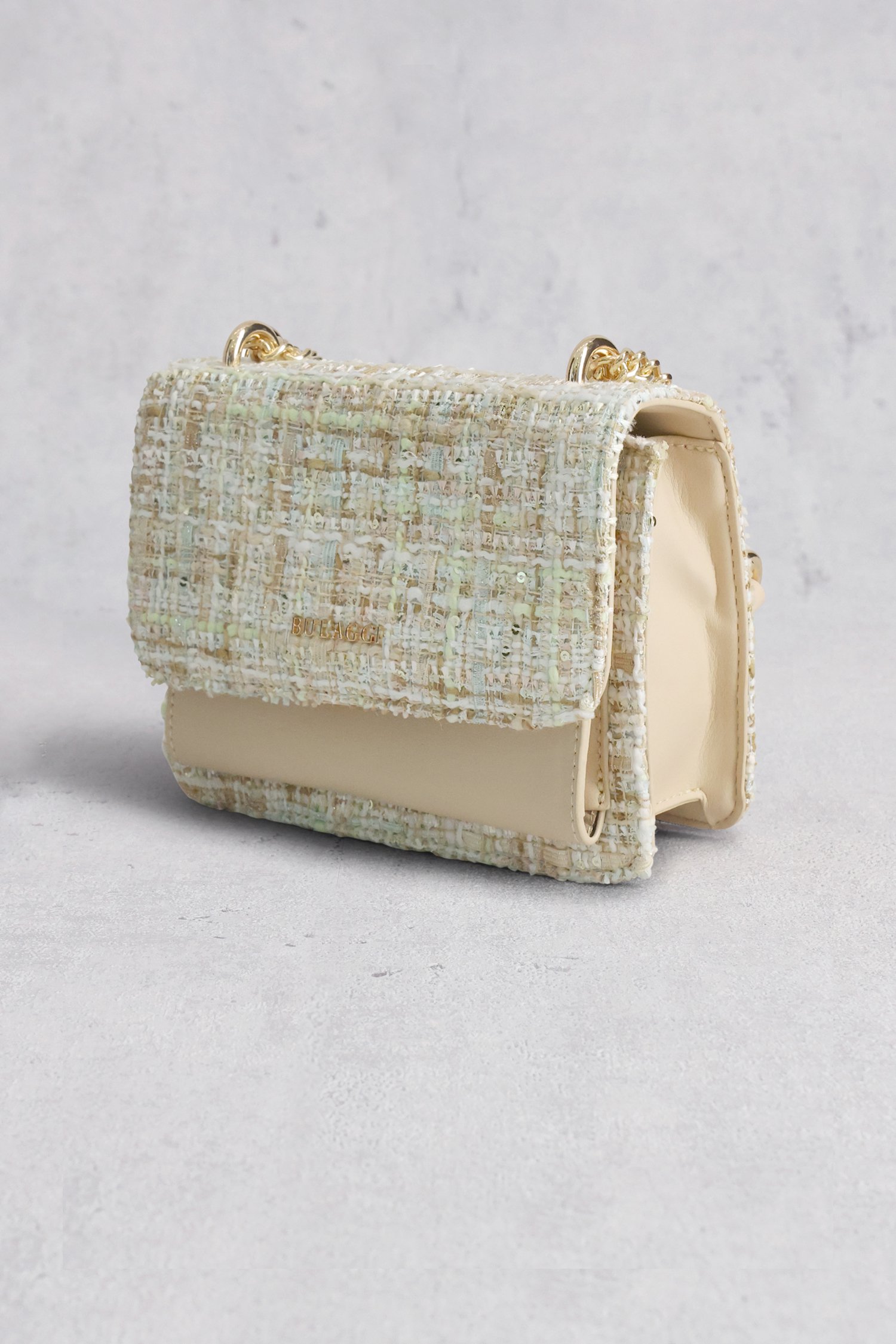 Sac à main beige en bouclé de Bulaggi pour Femmes