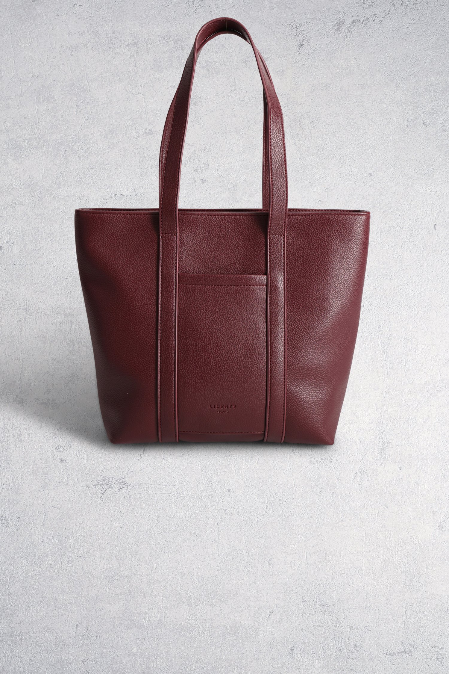 Le dos de Sac à main bordeaux de Liberty Island pour Femmes