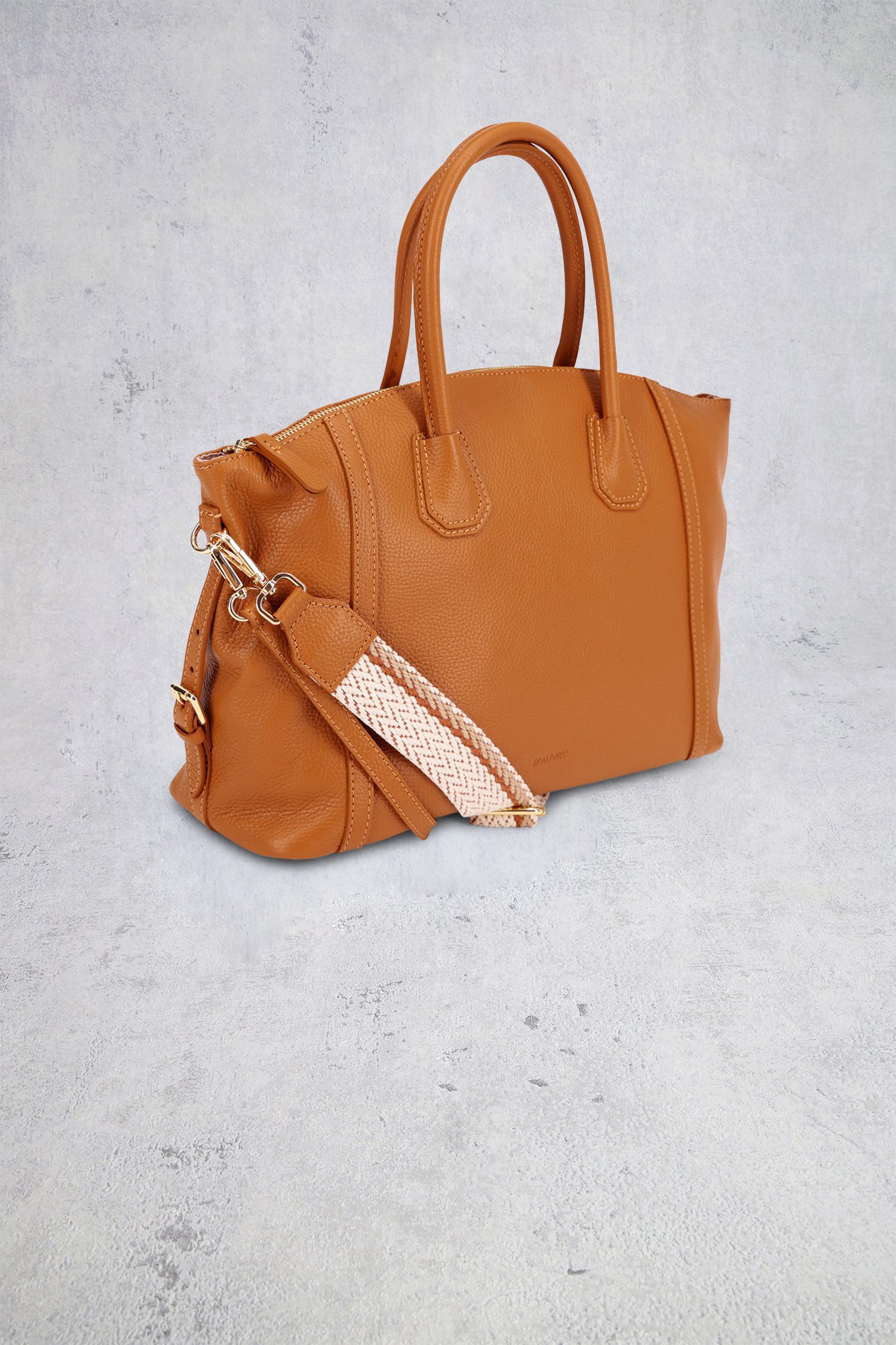 Photo supplémentaire 1 de Sac à main en cuir marron de D'Auvry pour Femmes