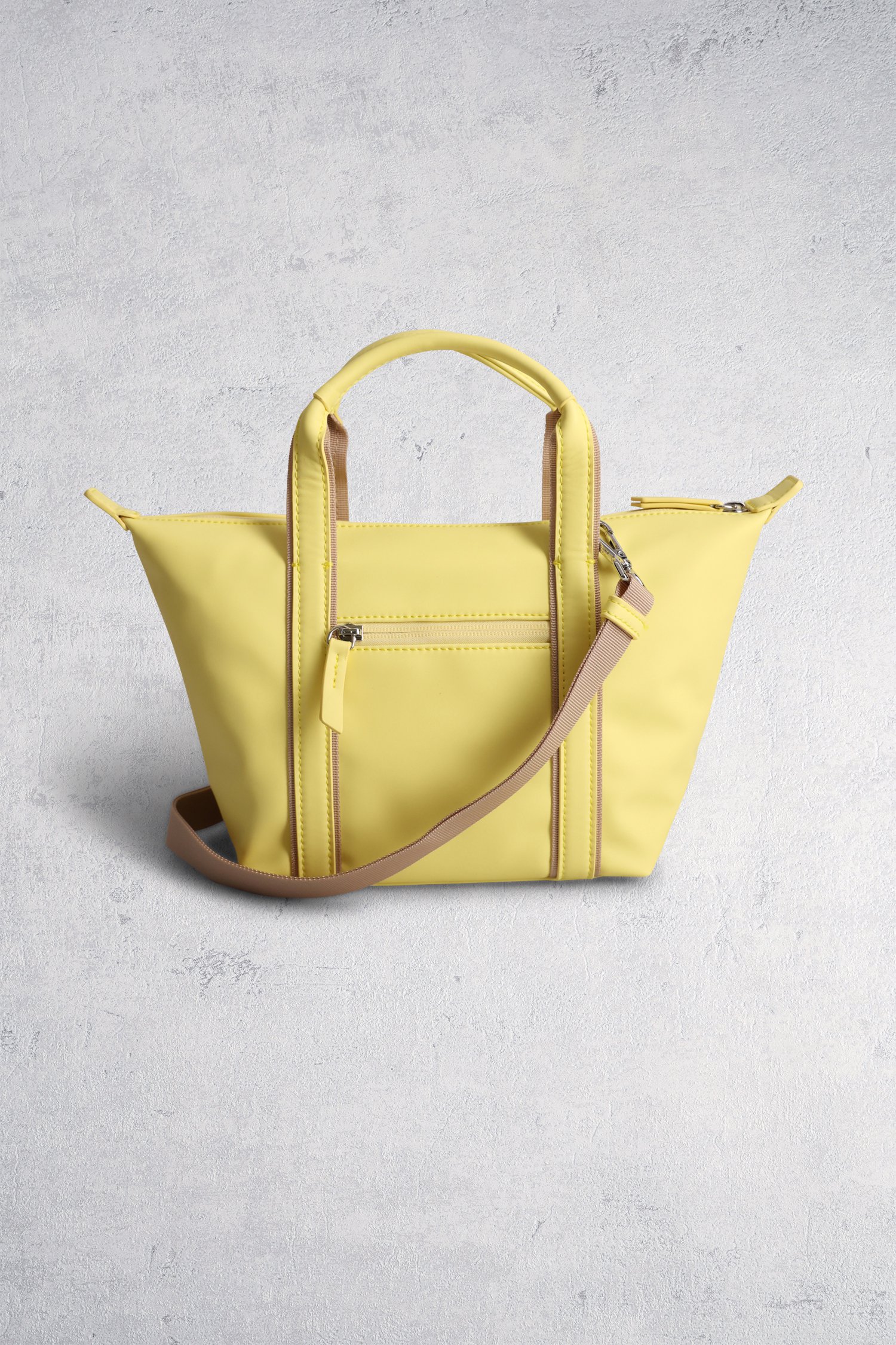 Le dos de Sac à main jaune clair de Hexagona pour Femmes
