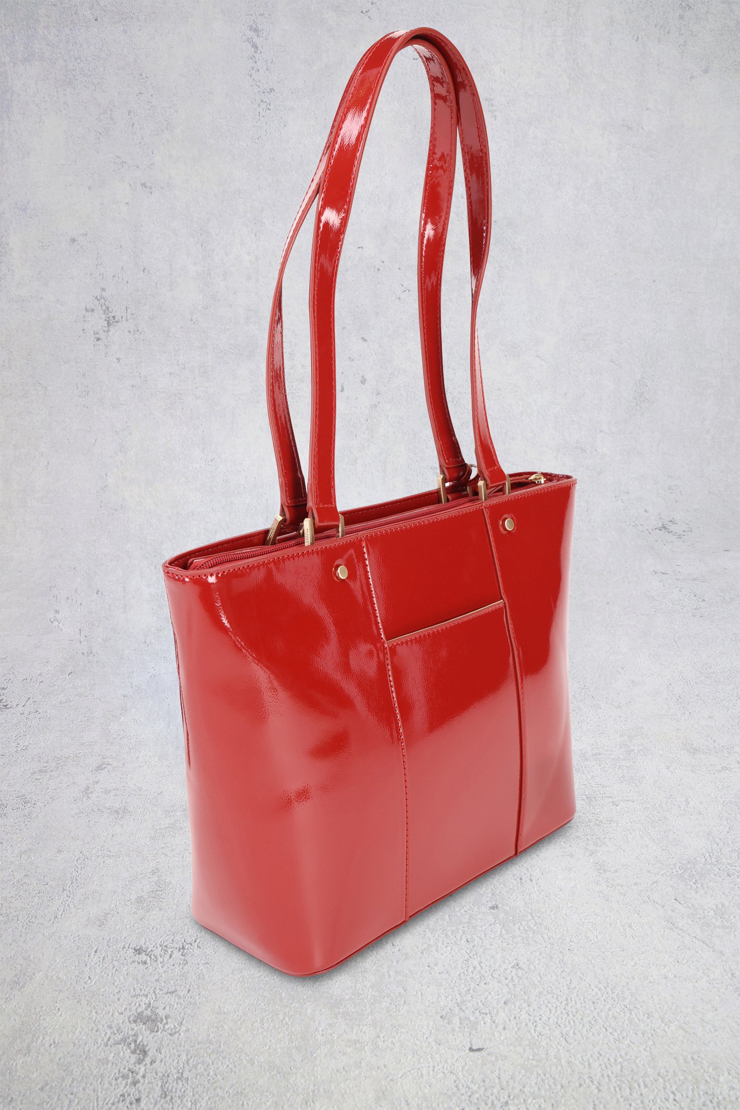 Détail de Sac à main laqué rouge de Hexagona pour Femmes