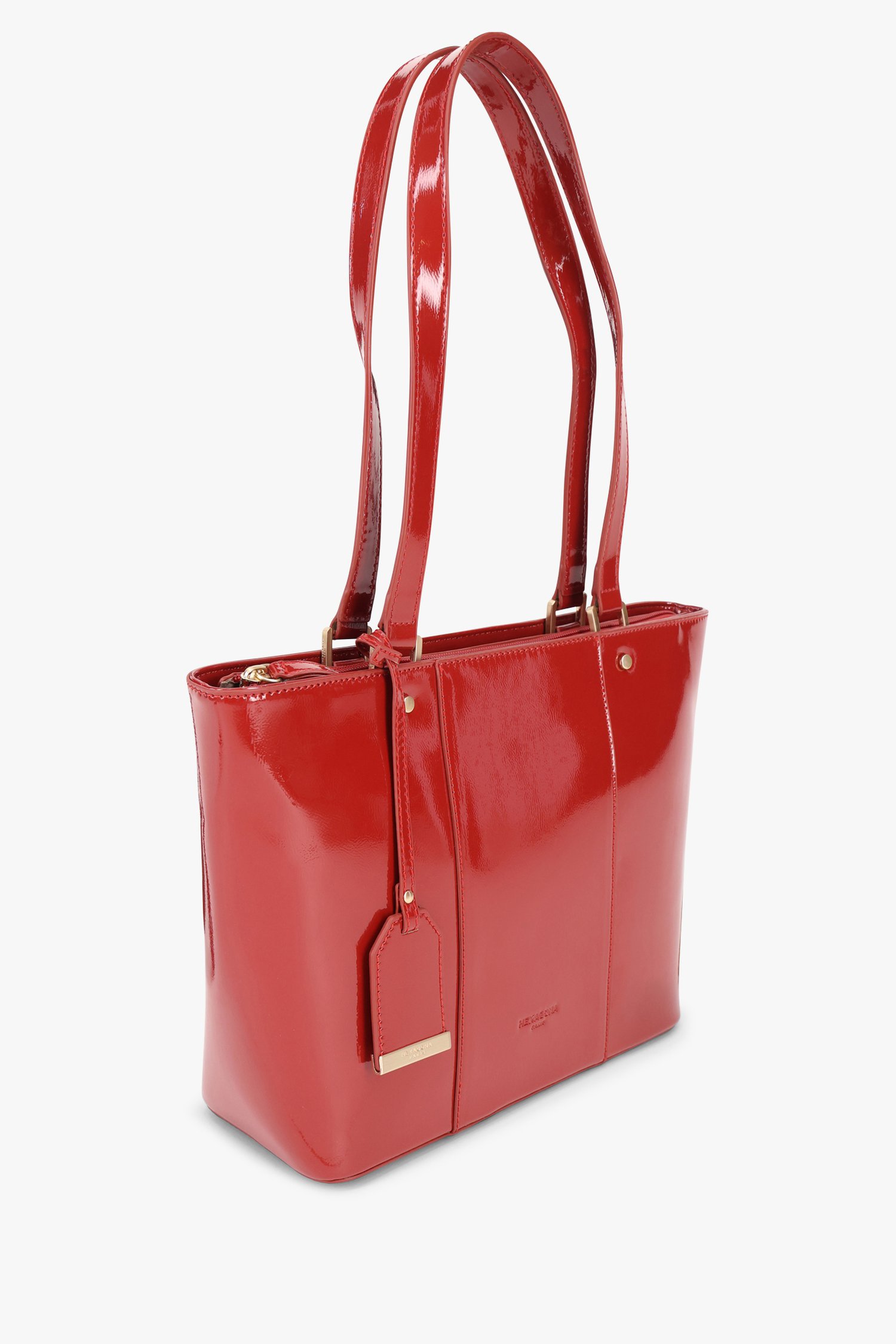 Photo produit 2 de Sac à main laqué rouge de Hexagona pour Femmes