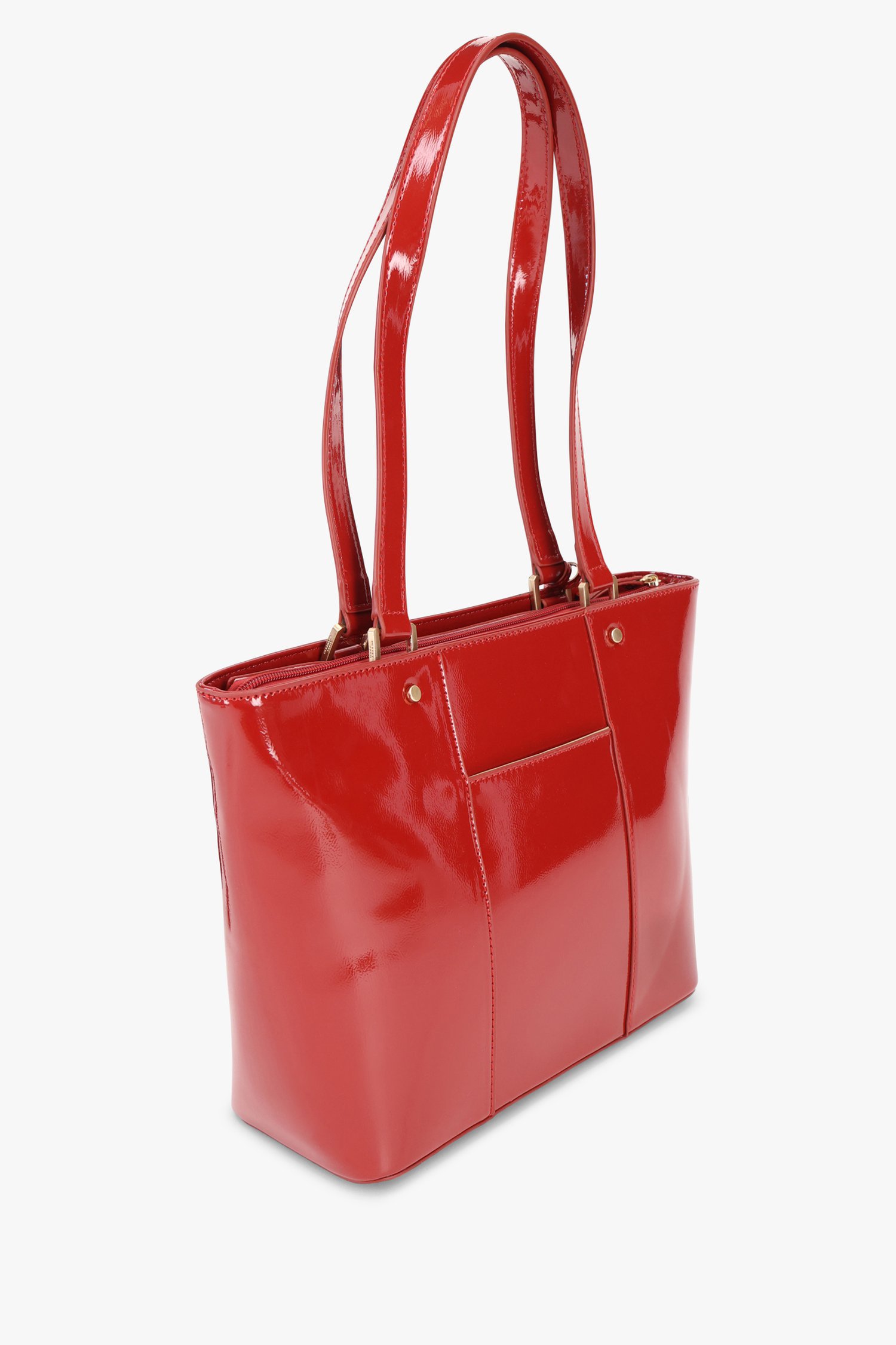 Photo produit 3 de Sac à main laqué rouge de Hexagona pour Femmes