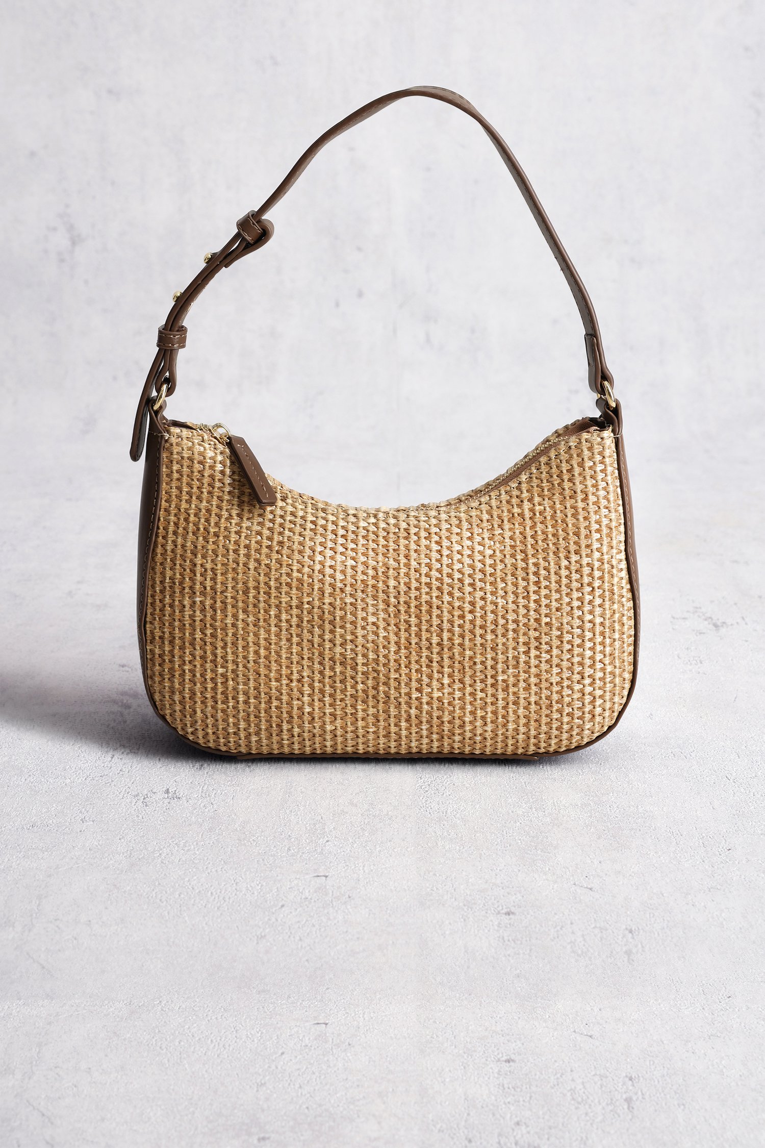 Sac à main marron tressé de Liberty Island pour Femmes