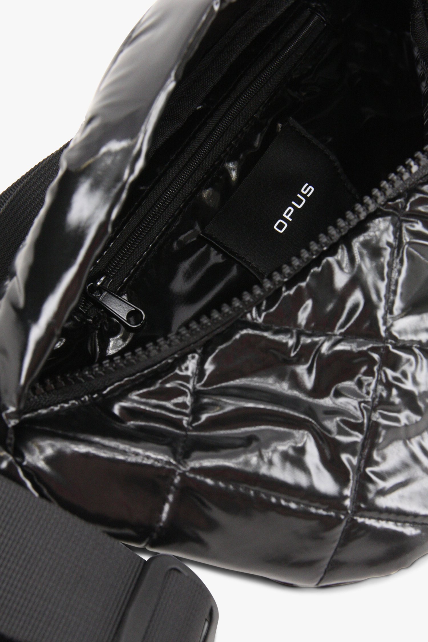 Photo produit 2 de Sac de taille noir avec aspect brillant	 de Opus pour Femmes