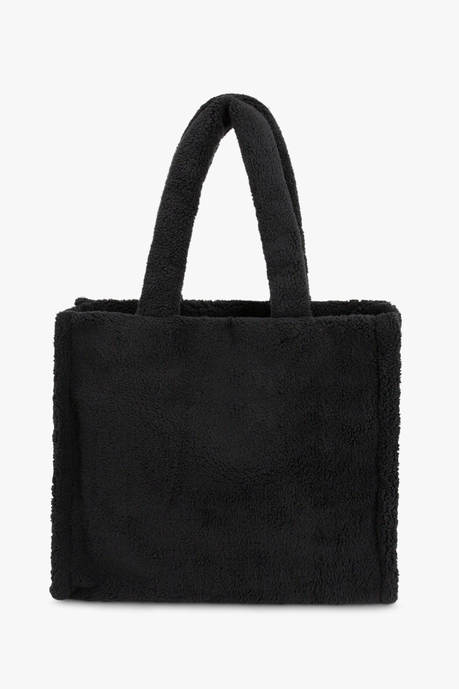 Sac fourre-tout noir en teddy doux de Liberty Island pour Femmes