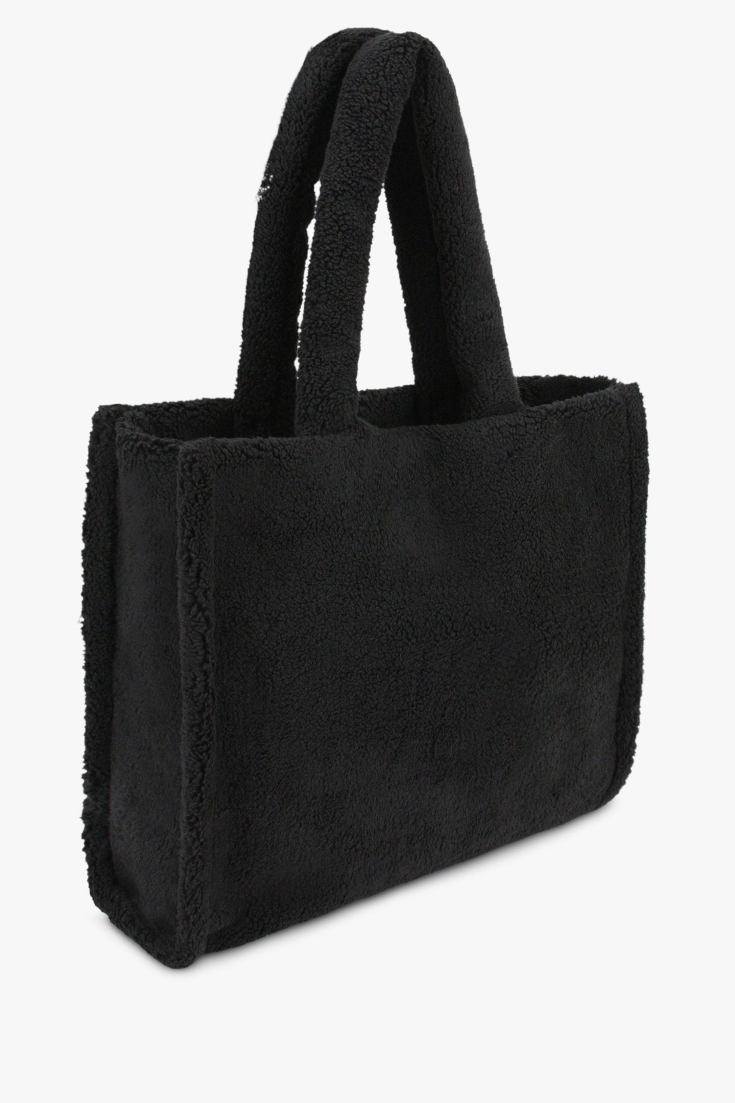 Sac fourre-tout noir en teddy doux de Liberty Island pour Femmes