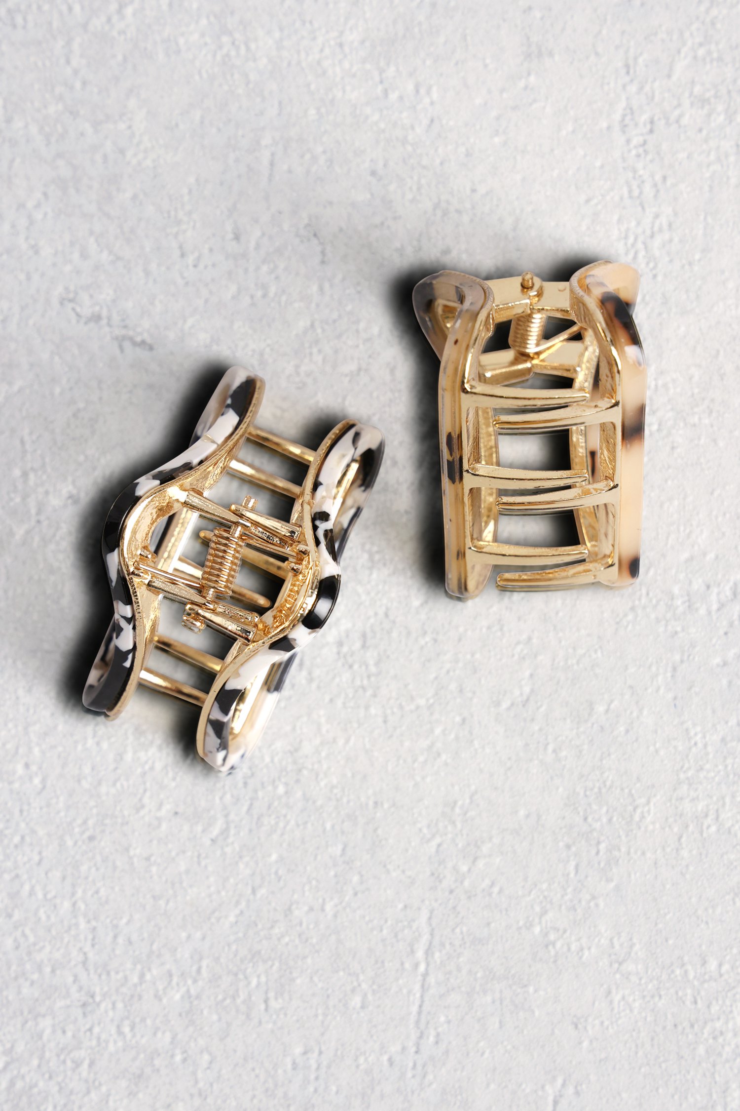 Photo produit 1 de Set de 2 barrettes – Marron et noir de Liberty Island pour Femmes