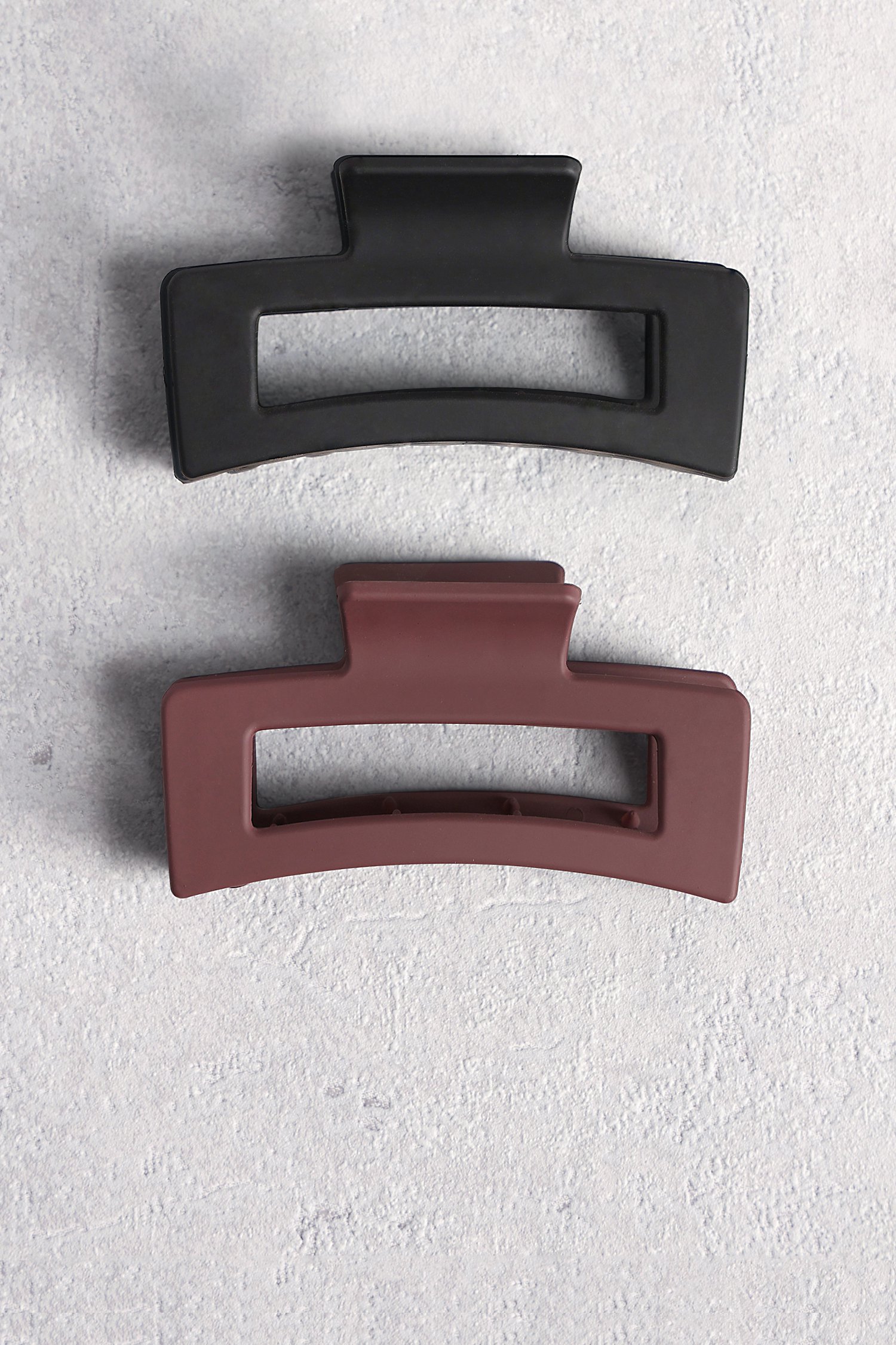 Le devant de Set de 2 pinces à cheveux – Noir et violet de Liberty Island pour Femmes