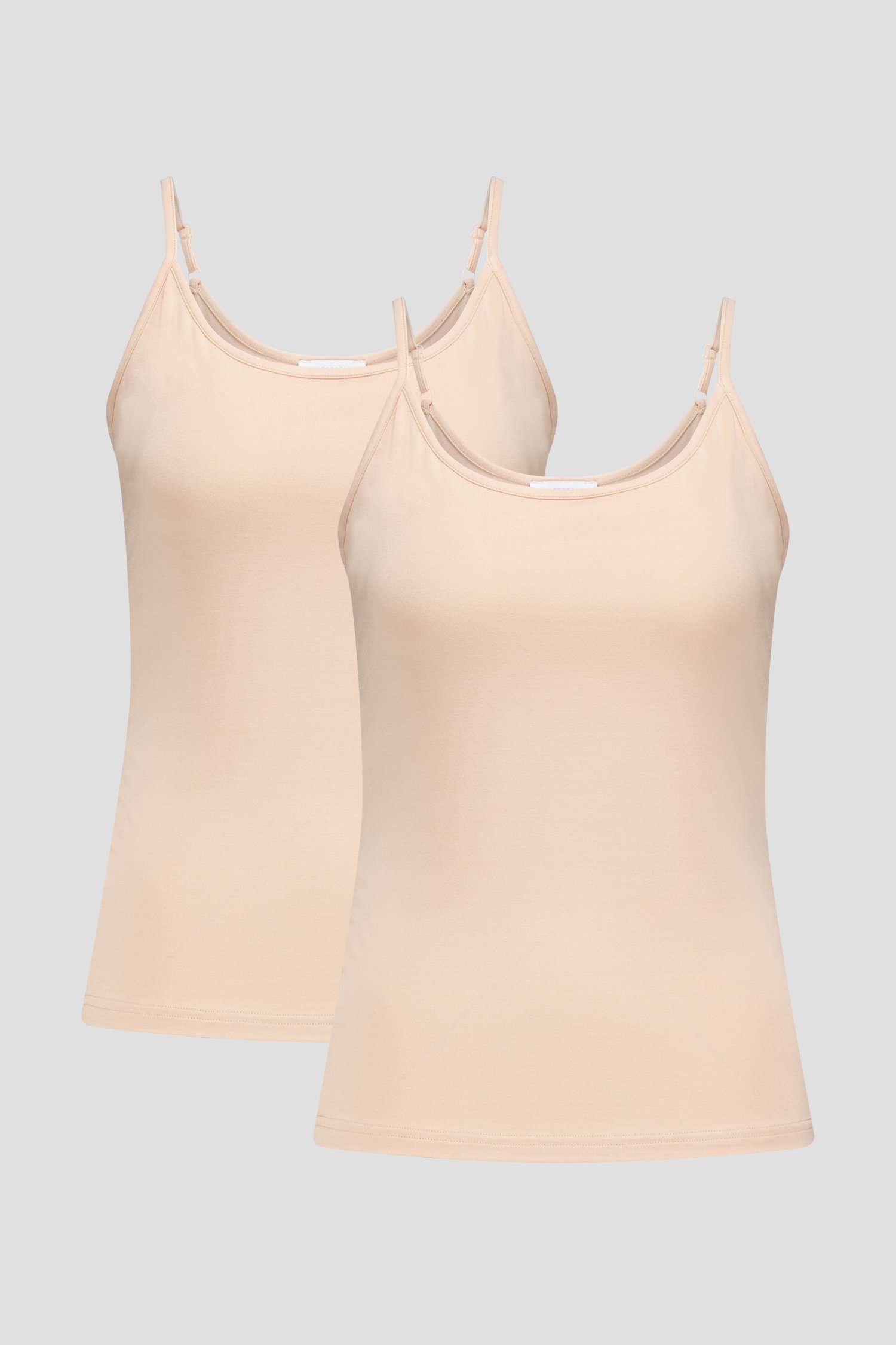 Le devant de Set de tops beiges à bretelles réglables de Liberty Island pour Femmes