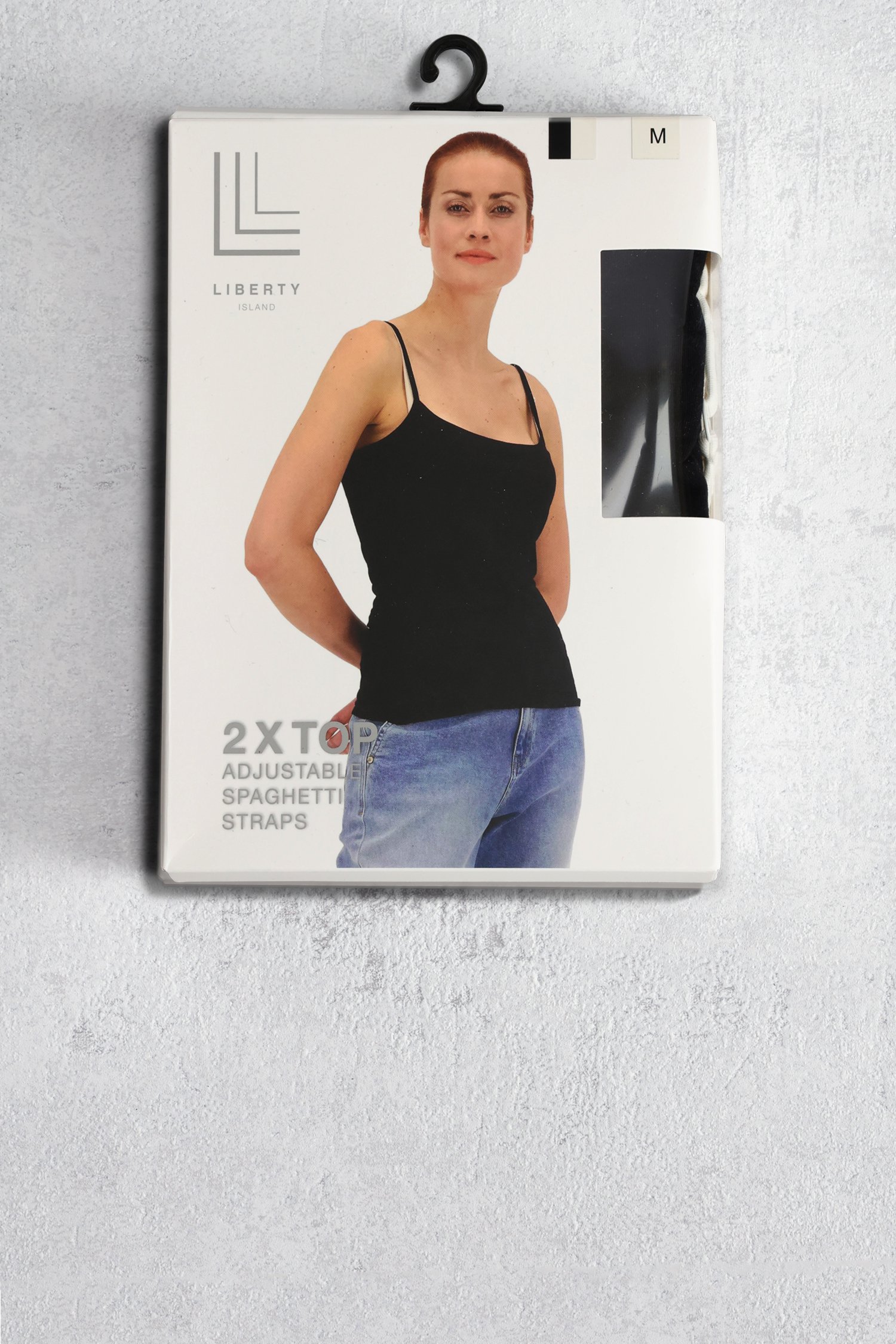 Photo produit 1 de Set de tops noir et blanc à bretelles réglables de Liberty Island pour Femmes