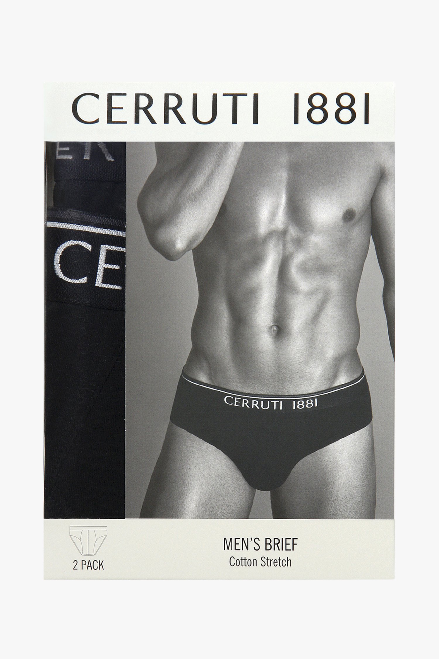 Set van 2: zwarte onderbroek van Cerruti 1881 voor Heren