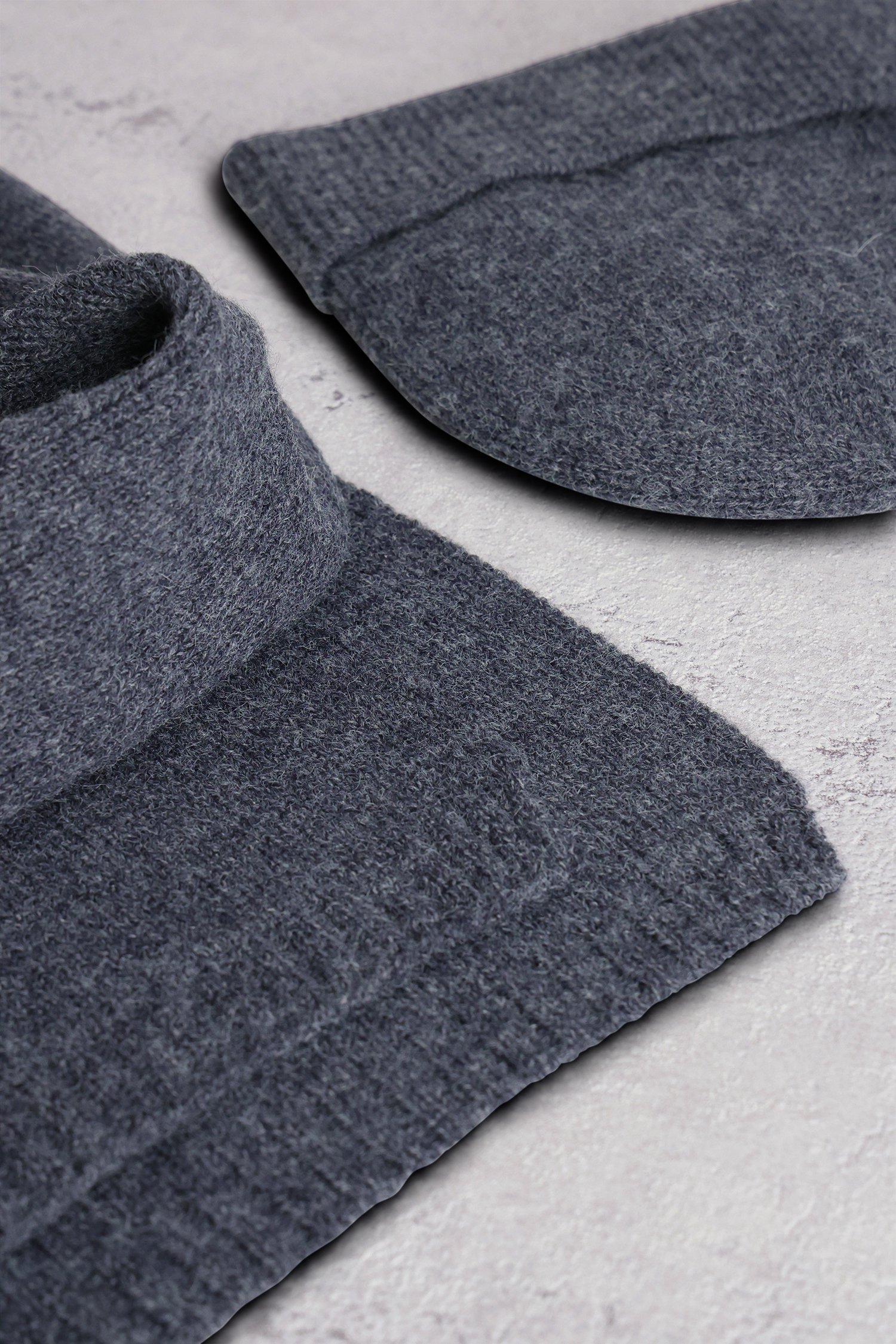 Achterkant van Set van blauwe sjaal en muts door Liberty Island voor Heren