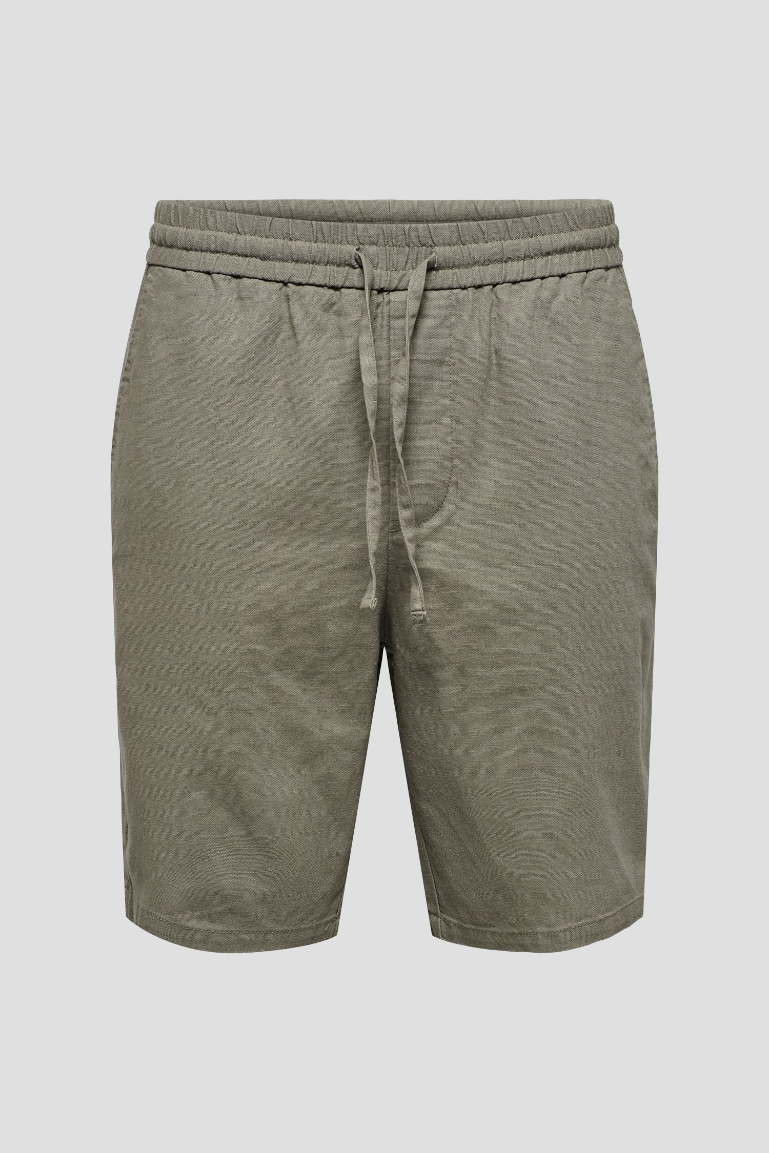 Short beige-gris avec taille élastique de ONLY & SONS pour Hommes