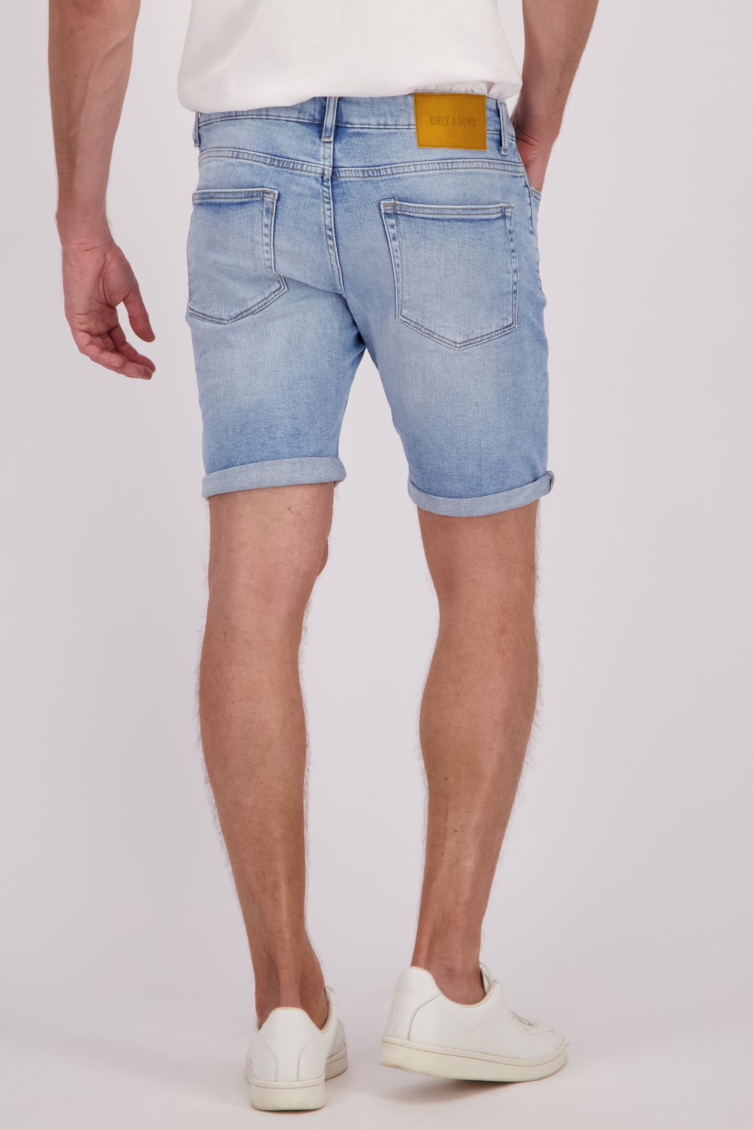 Short en denim bleu clair de ONLY & SONS pour Hommes