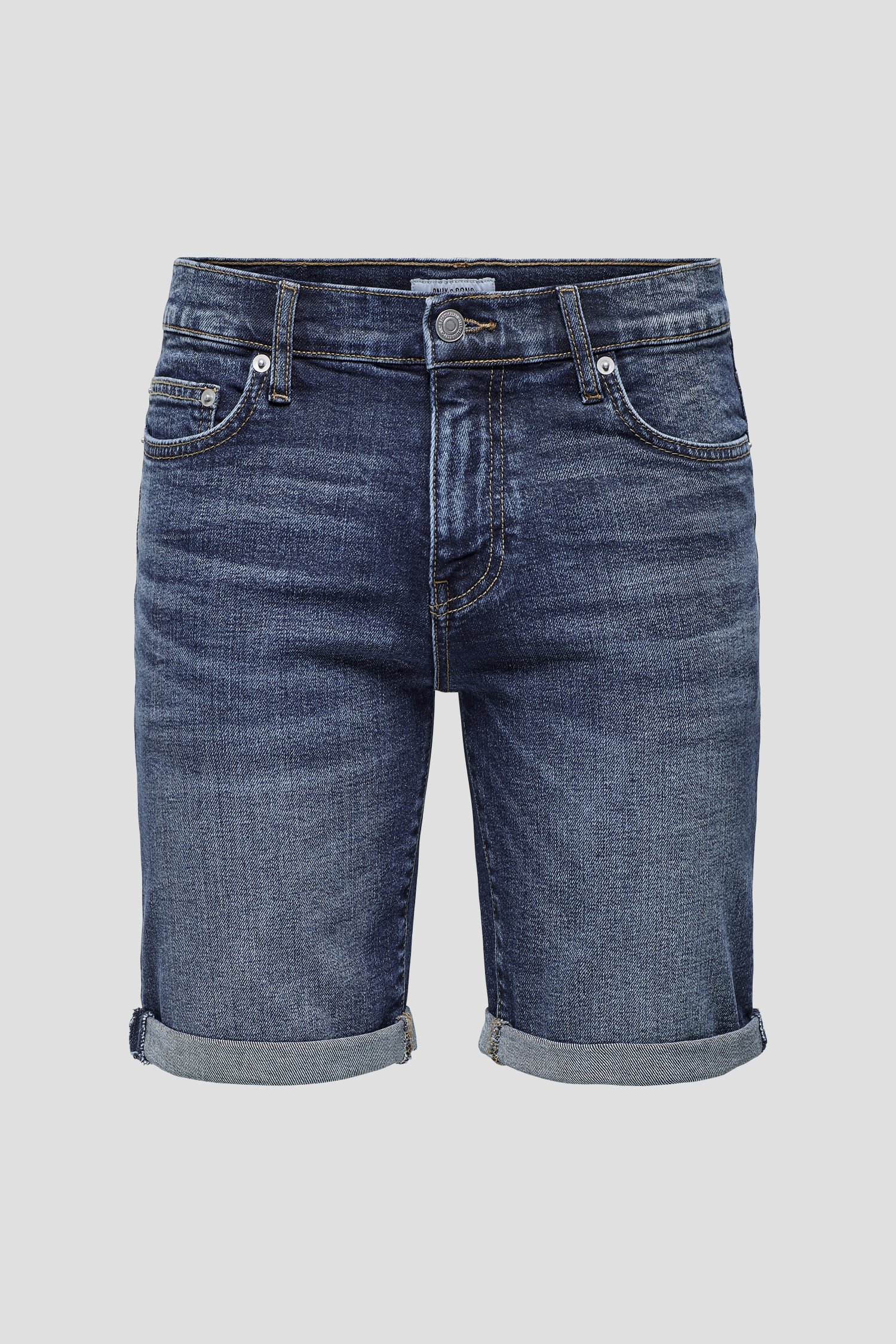 Short en jean bleu foncé de ONLY & SONS pour Hommes