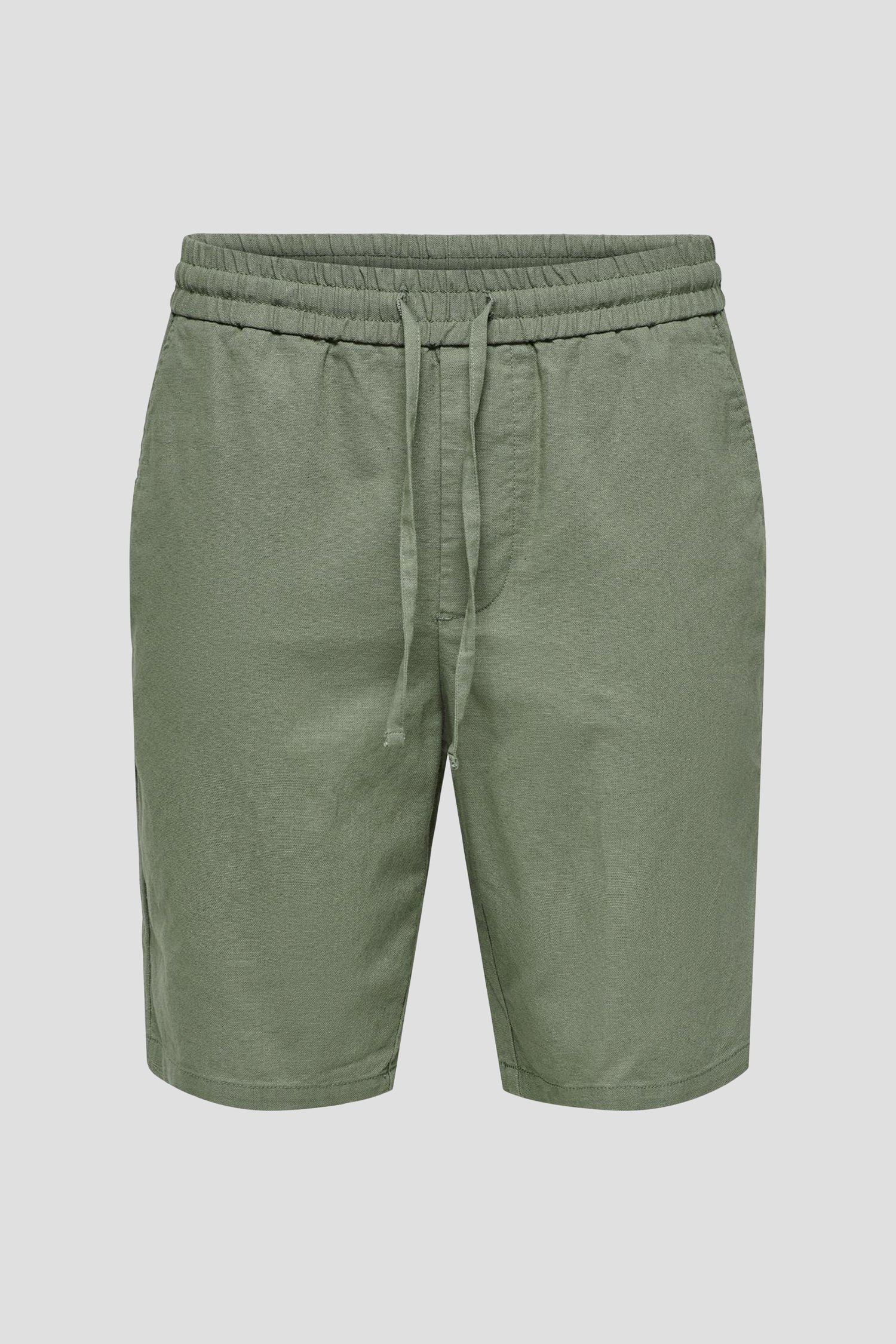 Short kaki avec taille élastique de ONLY & SONS pour Hommes