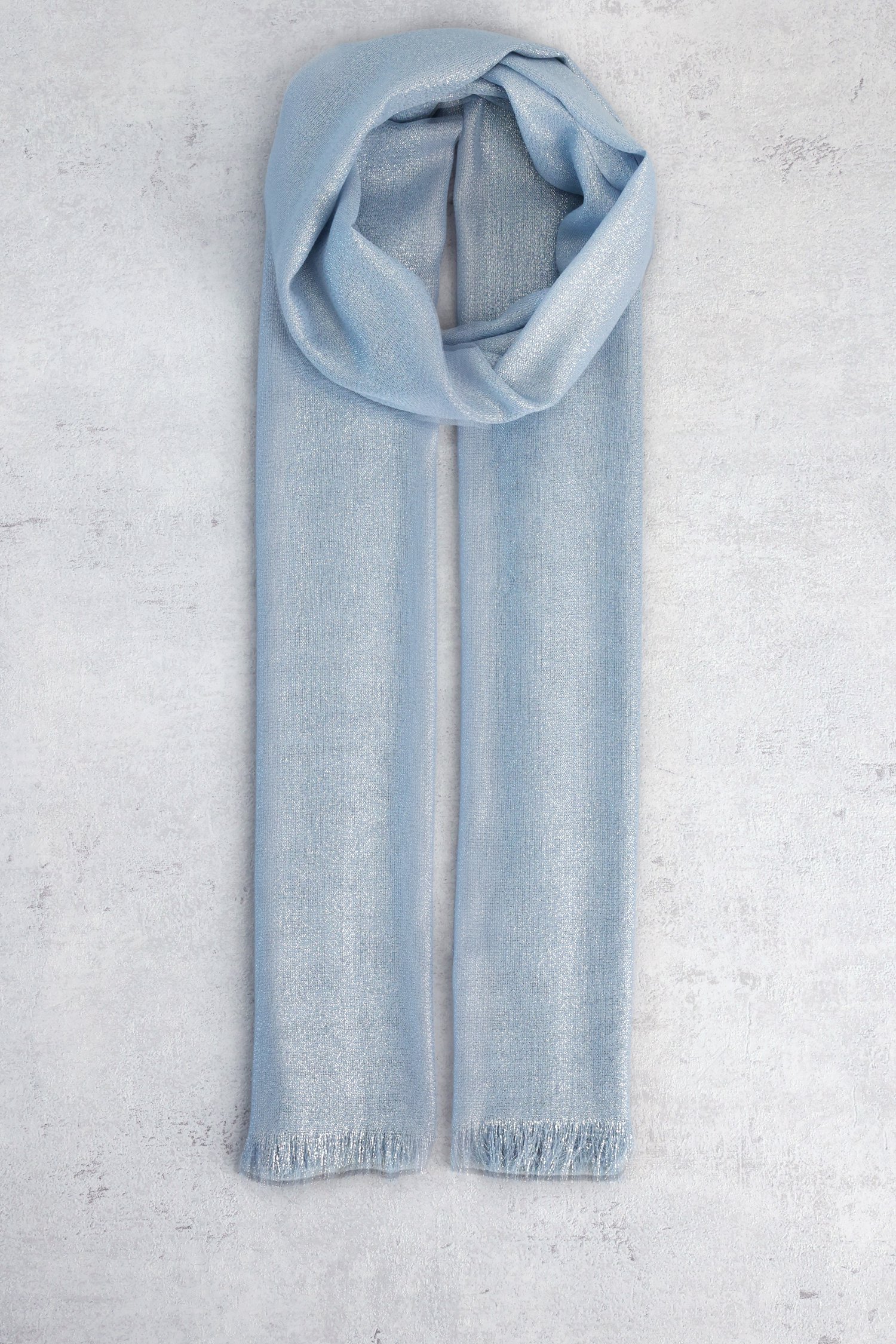 Voorkant van Sjaal met kleurcontrast in mint en beige door Liberty Island voor Dames