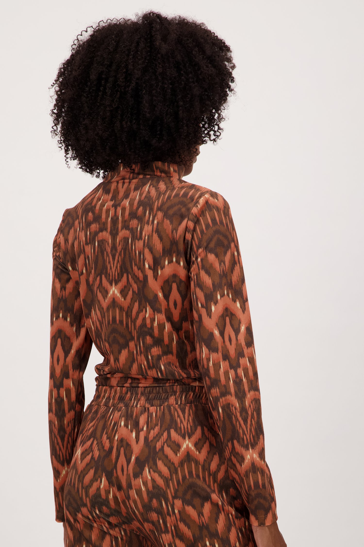 Sous-pull avec imprimé brun-orange de Louise pour Femmes