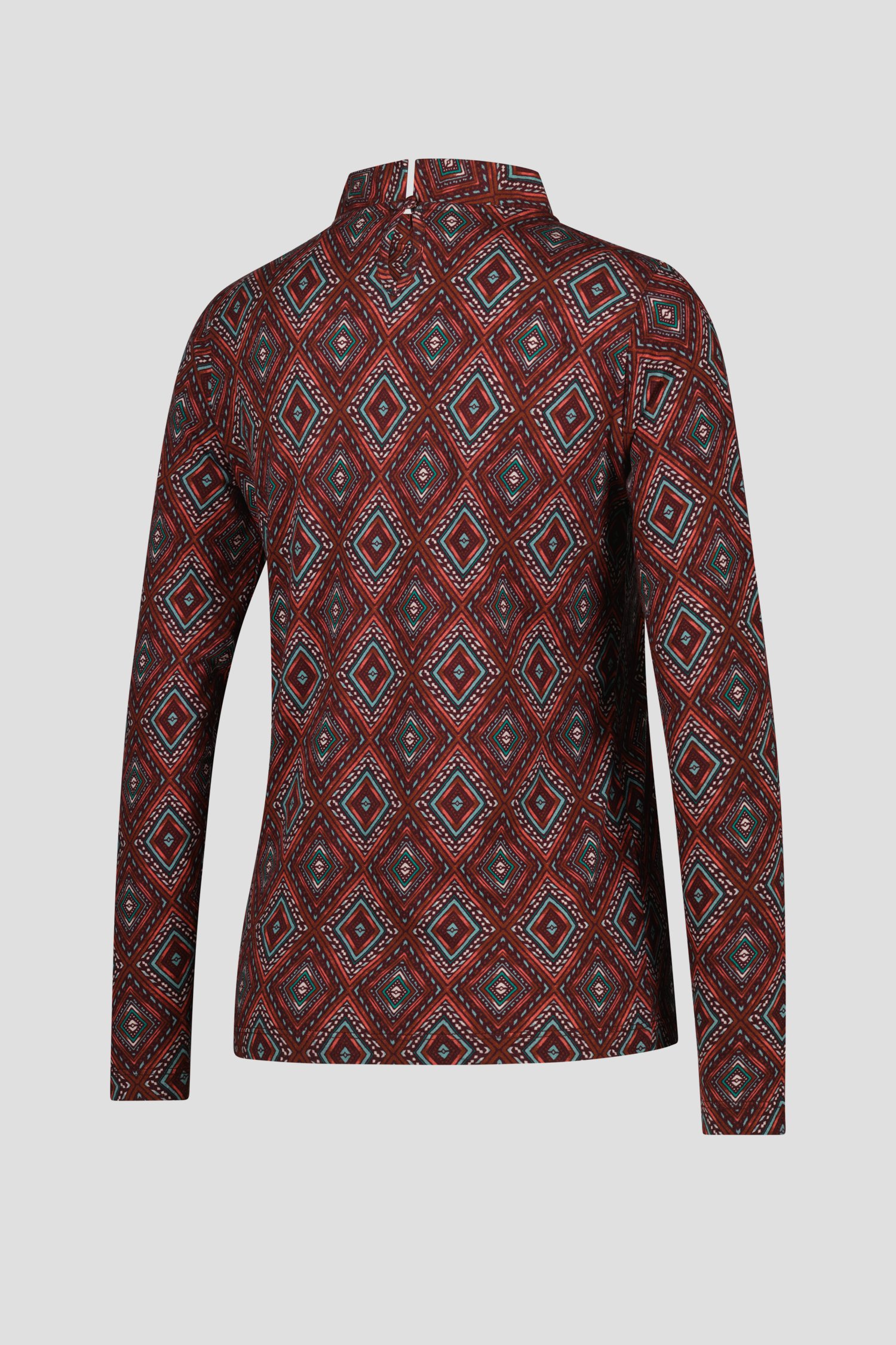 Sous-pull brun rouge avec motif à carreaux de Liberty Loving nature pour Femmes