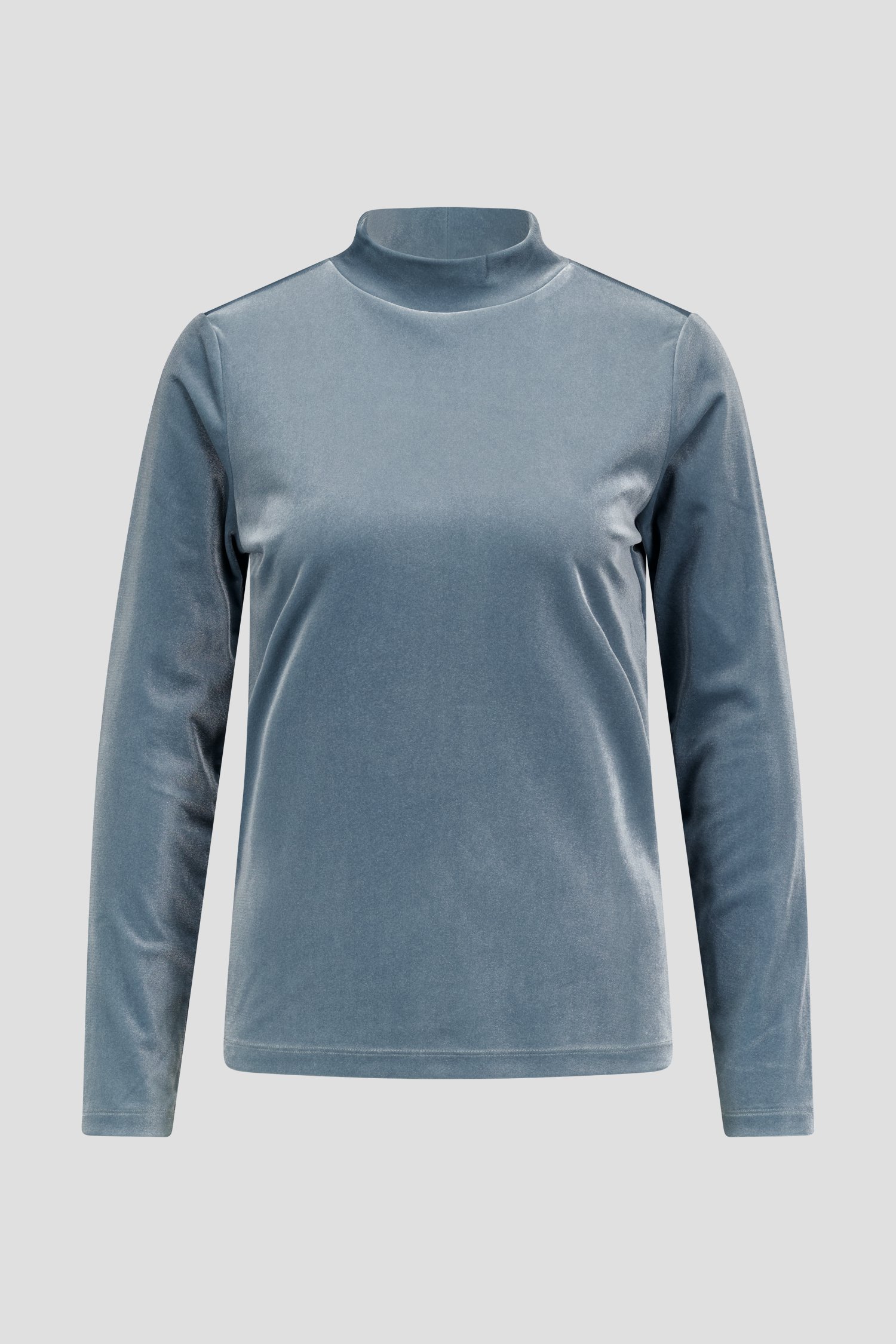 Sous-pull en velours gris-bleu de D'Auvry pour Femmes
