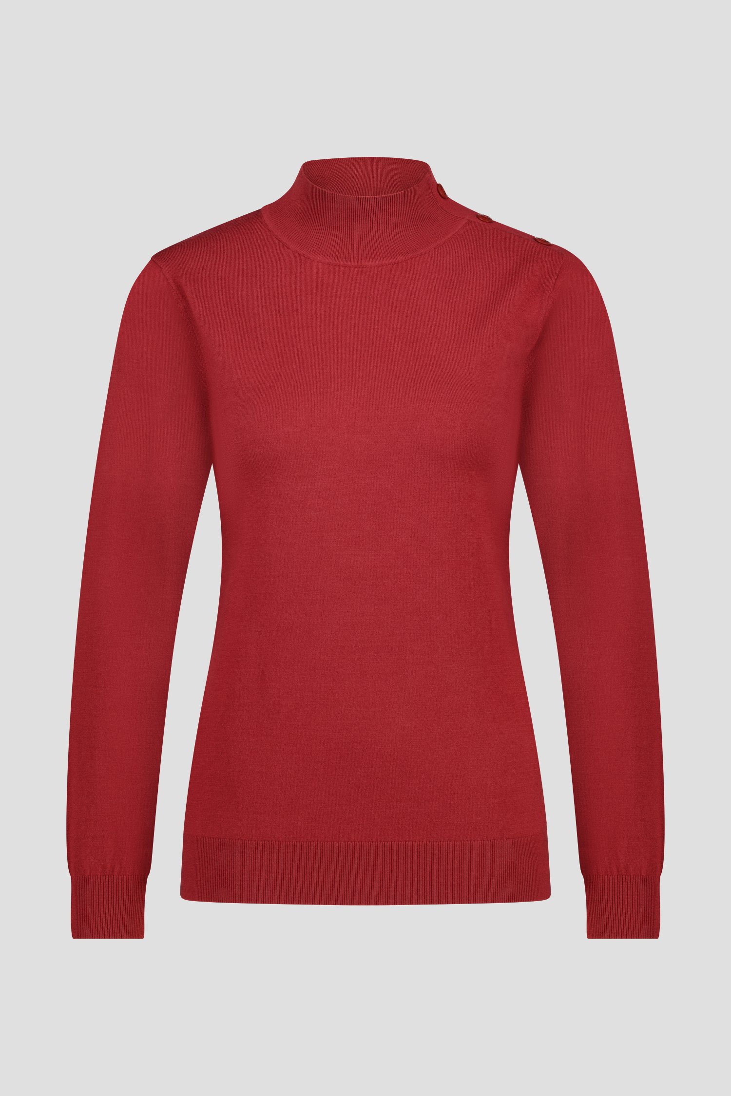 Sous-pull rouge foncé de Claude Arielle pour Femmes