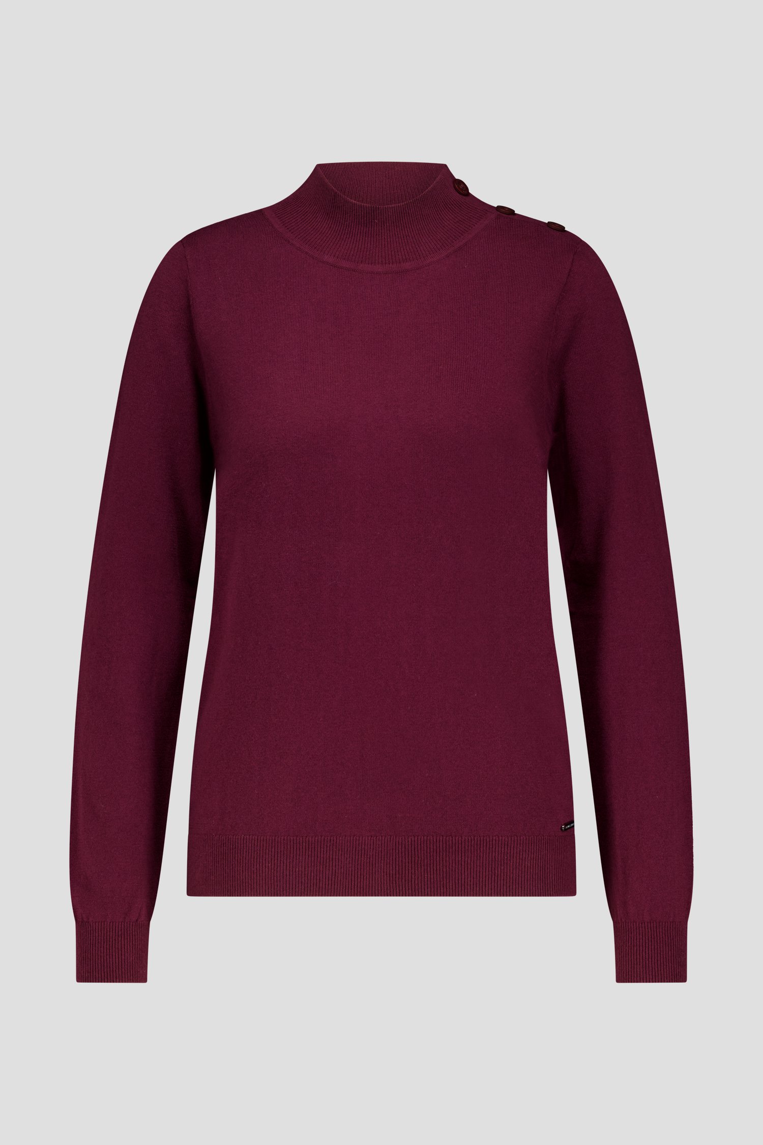 Sous-pull rouge vin de Claude Arielle pour Femmes