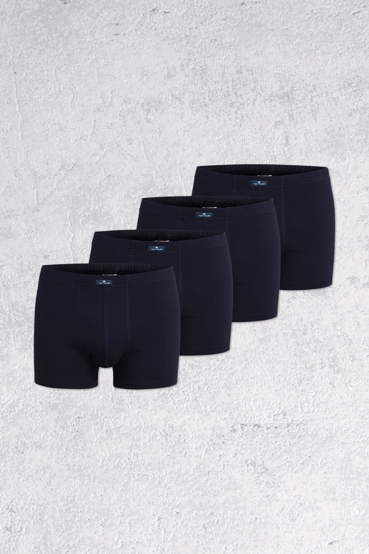 Le devant de Sous-vêtements bleu – Trunk pants – Set de 4 de Tom Tailor pour Hommes