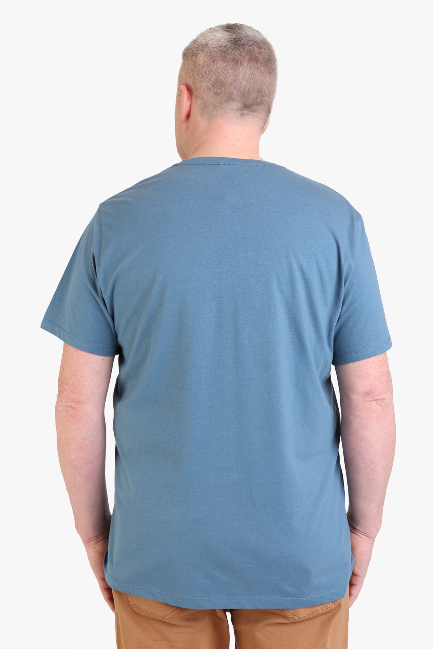 Staalblauw T-shirt met print van Jefferson voor Heren