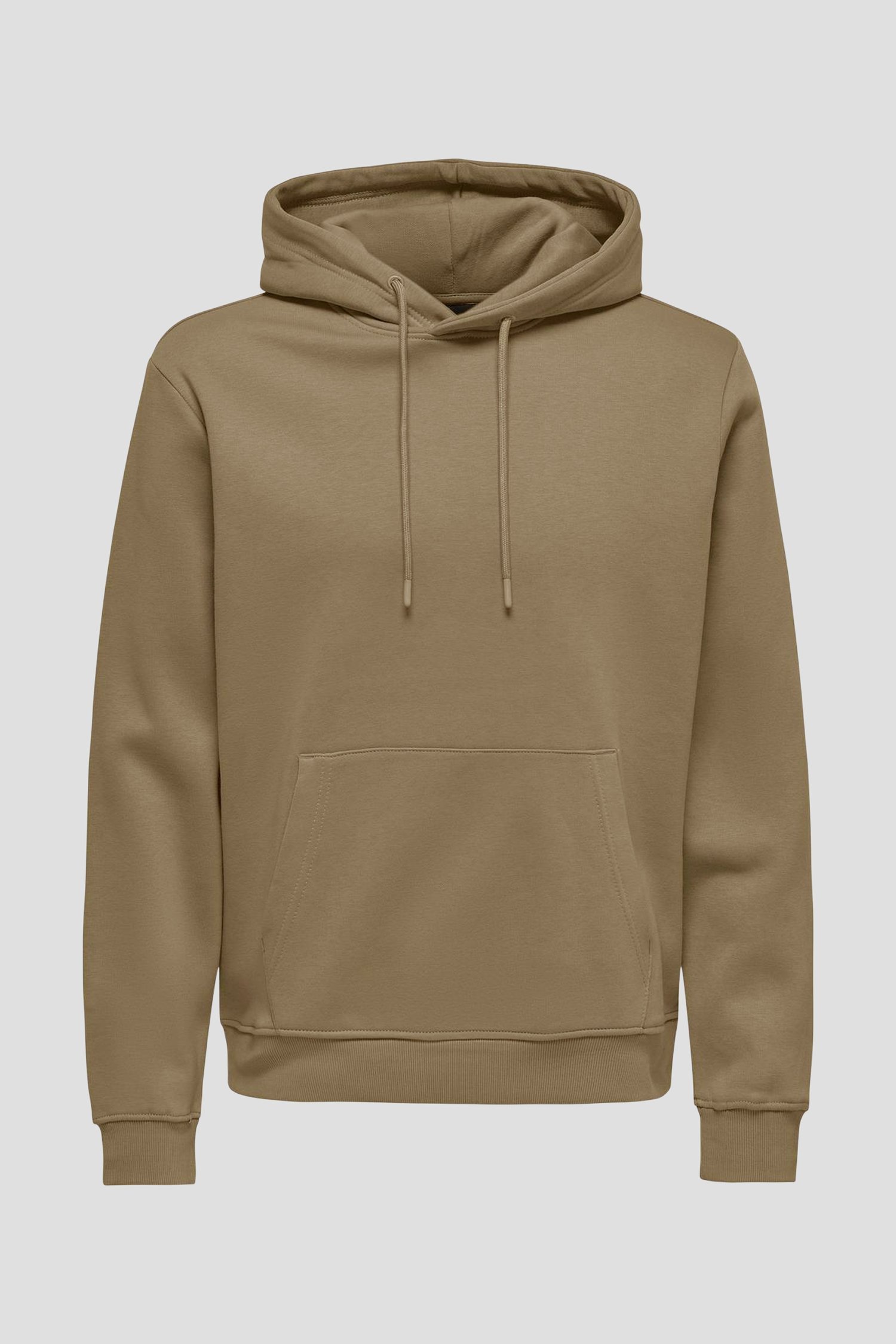 Sweat à capuche beige marron de ONLY & SONS pour Hommes