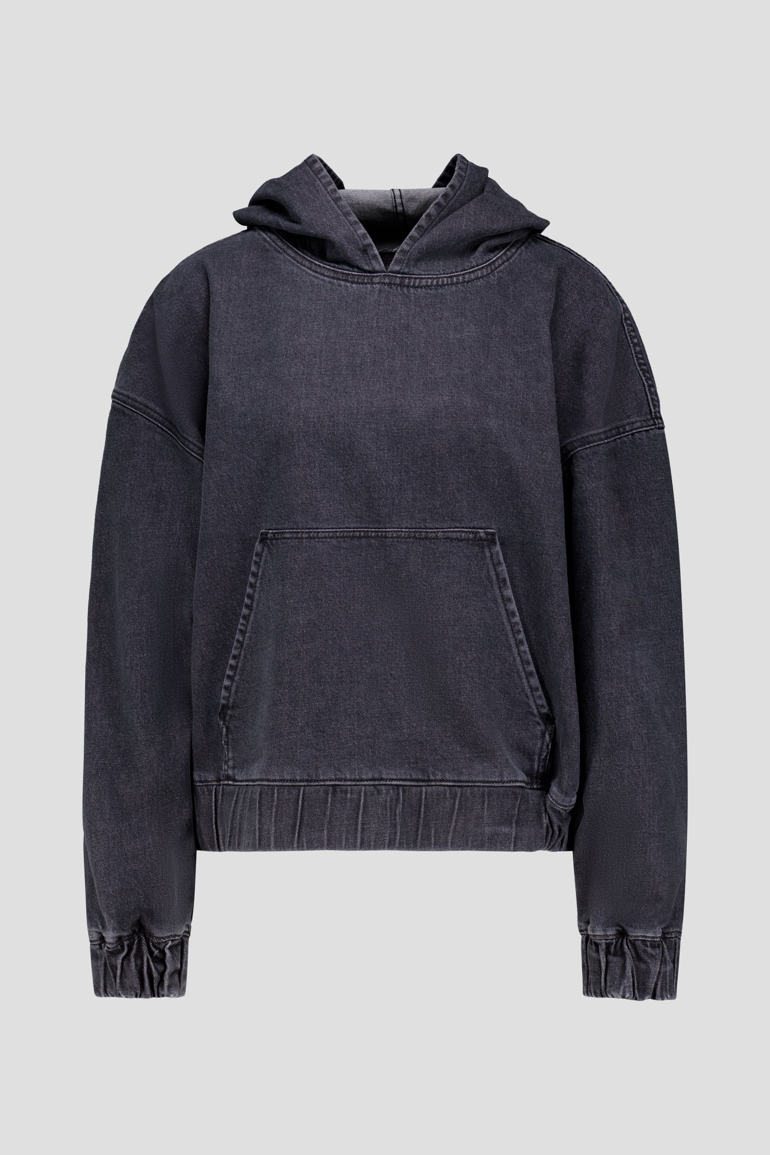 Photo produit 1 de Sweat à capuche gris effet délavé de Murielle Victorine Scherre pour Femmes