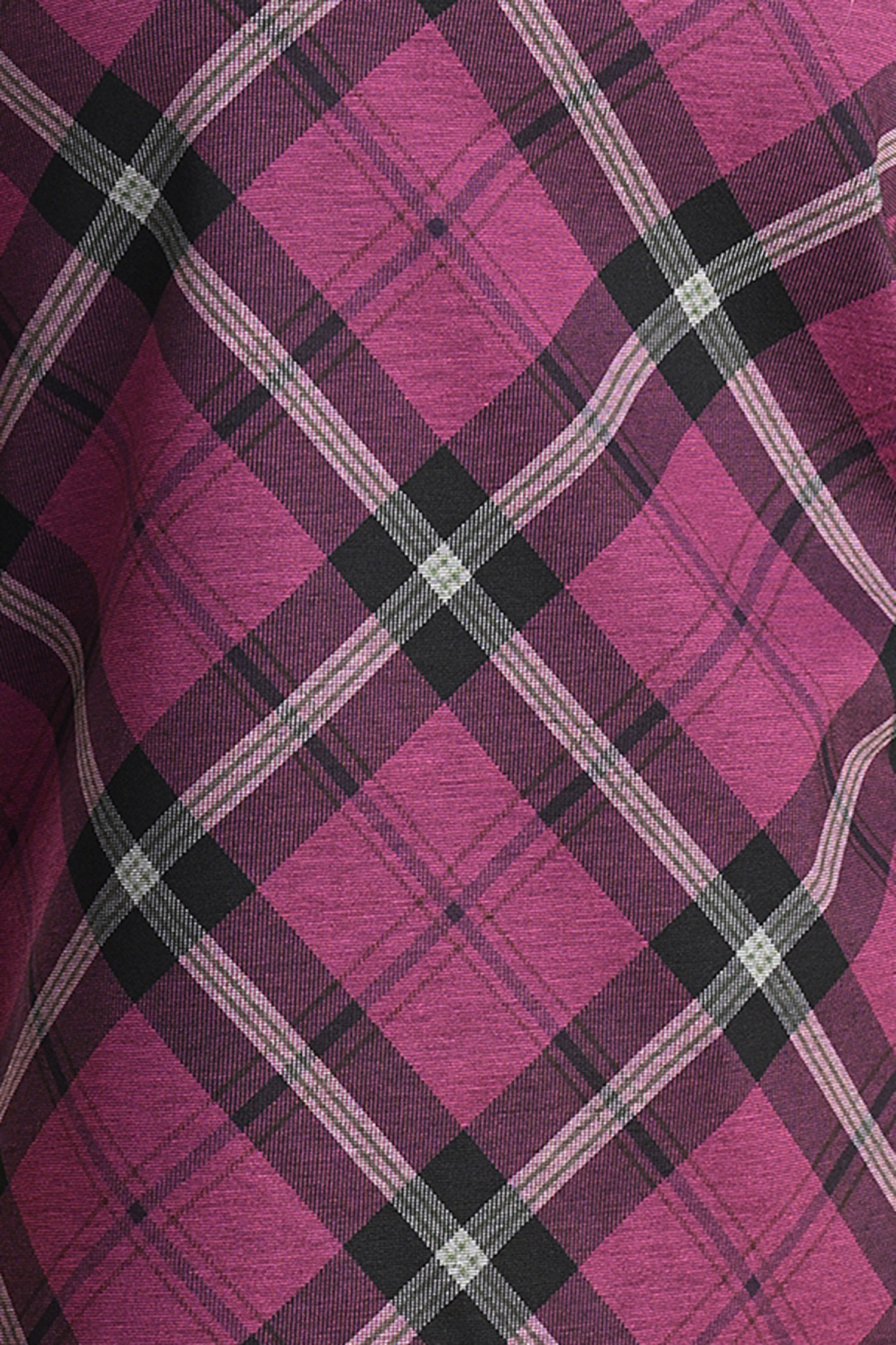 T-shirt à carreaux violets de Bicalla pour Femmes