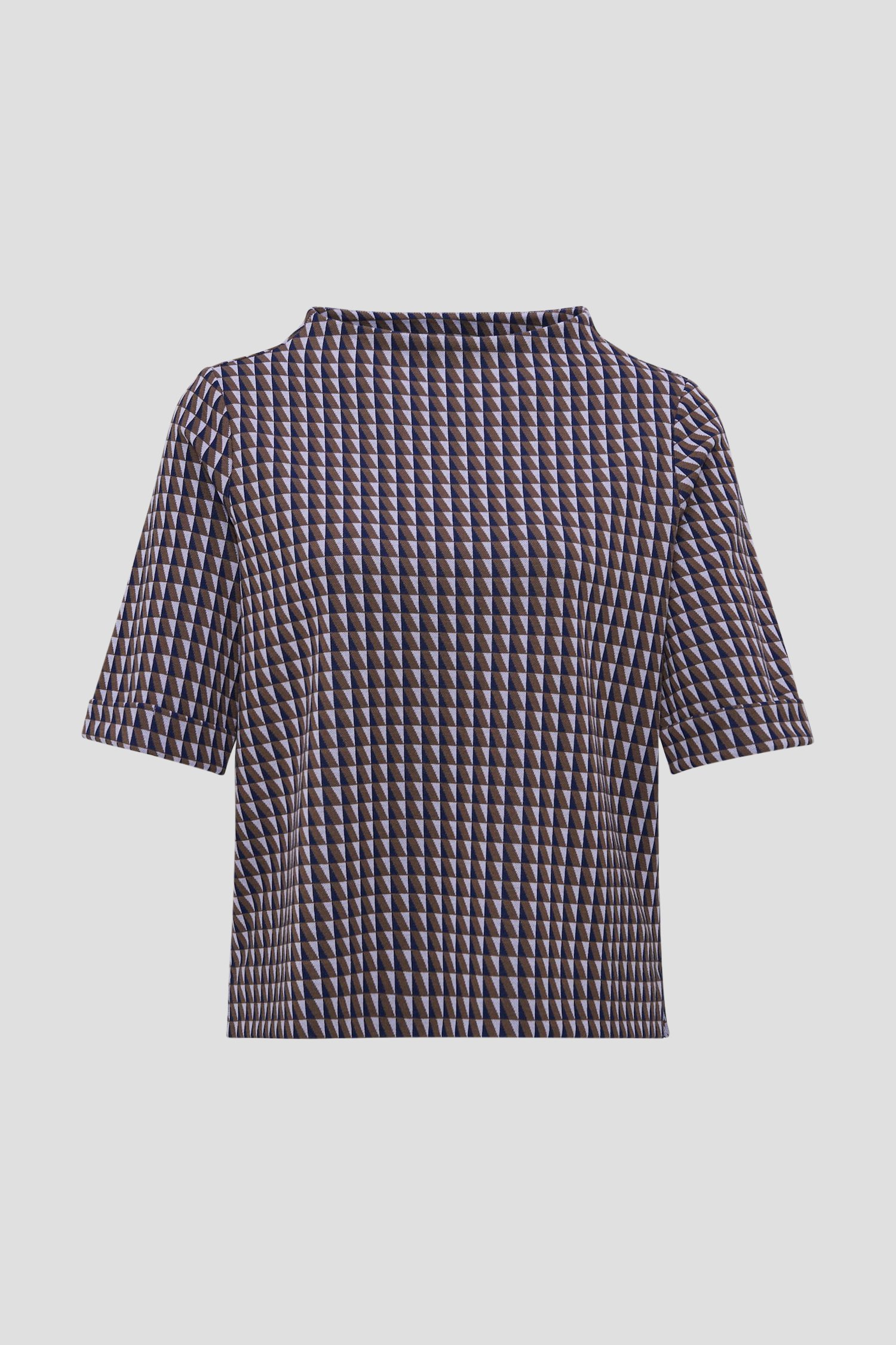 T-shirt à imprimé violet-brun de Opus pour Femmes