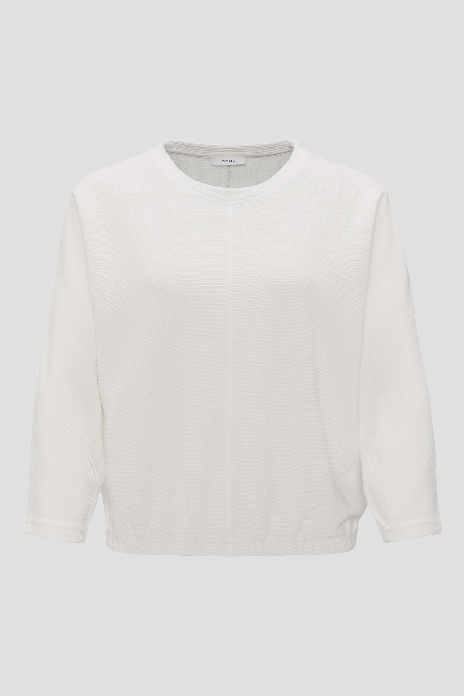 T-shirt blanc à motifs rayés de Opus pour Femmes